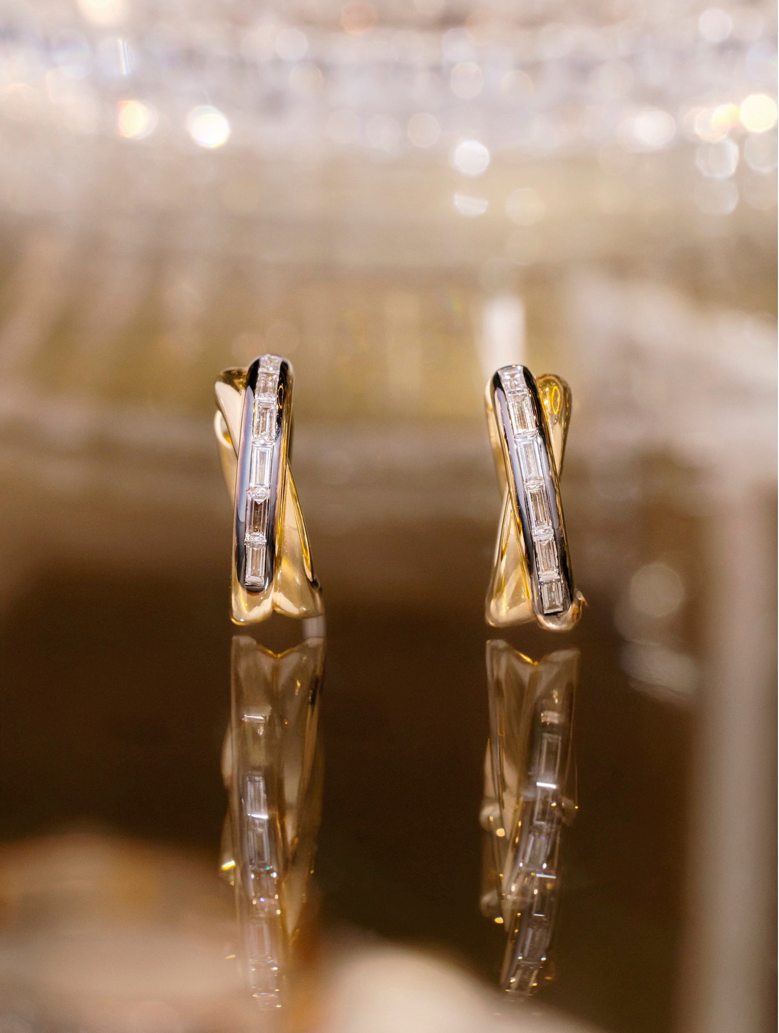 Shadow Entwine Diamond Earrings