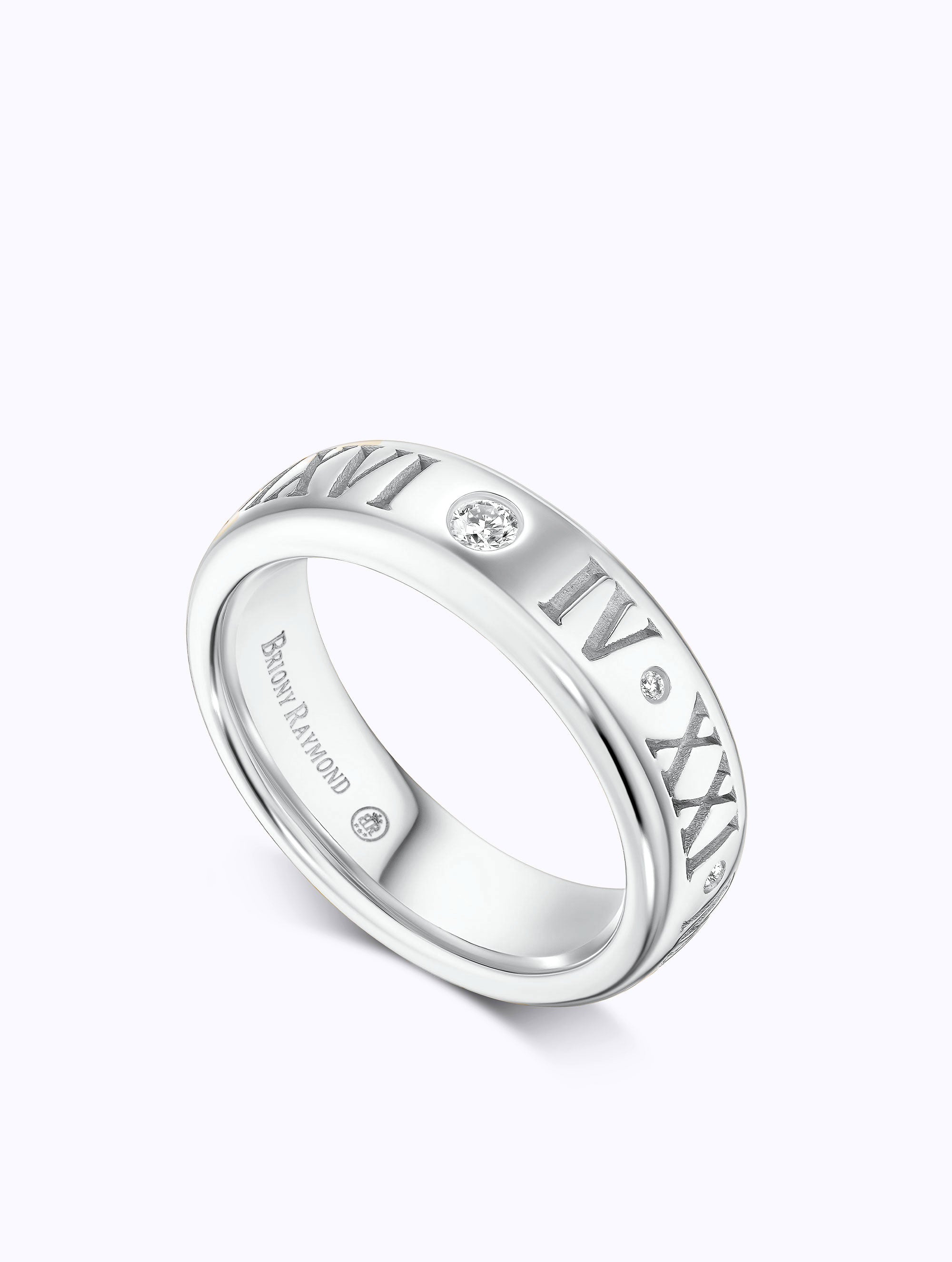 ROMAN NUMERAL STORY RING