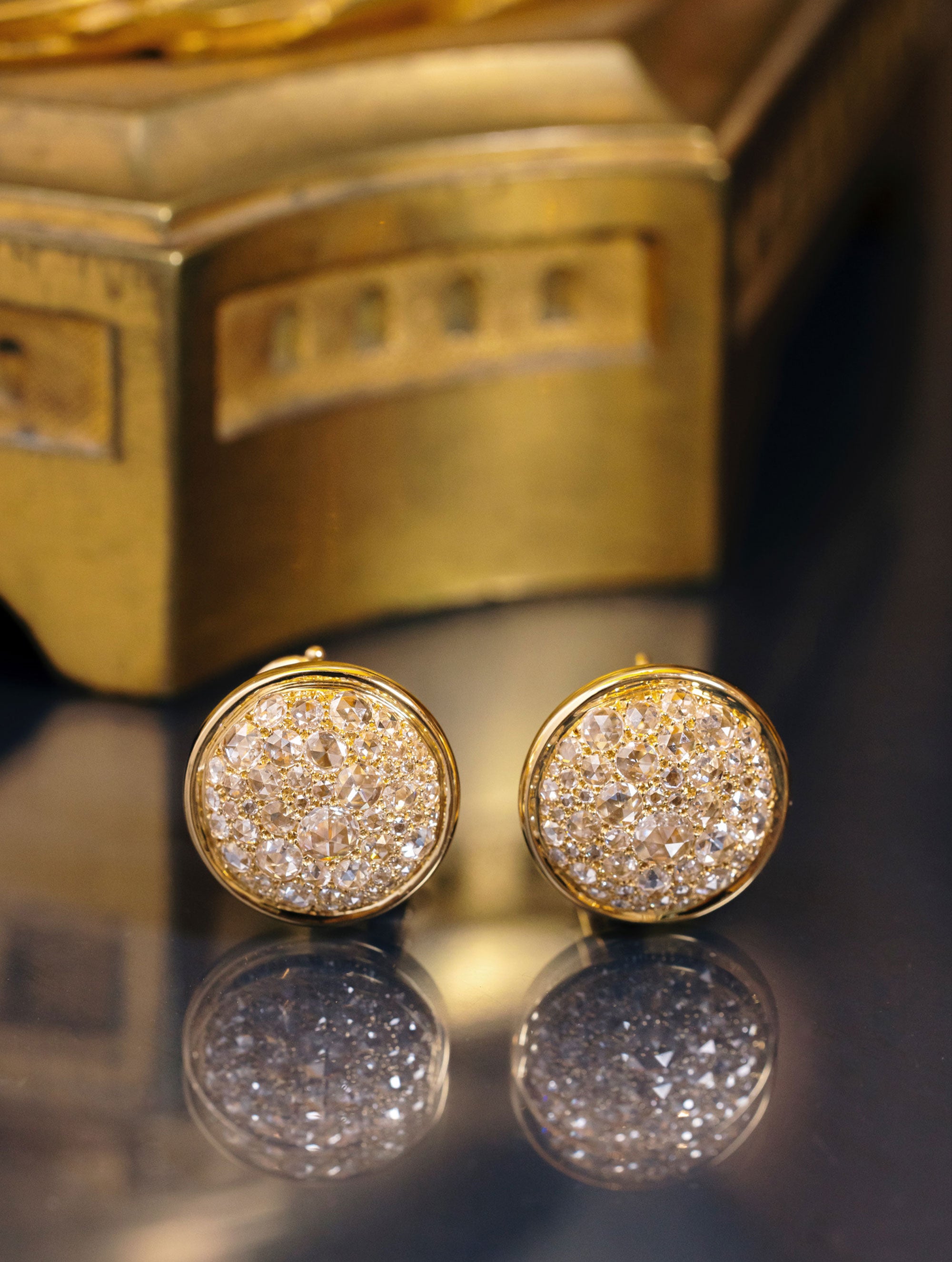 SLOAN ROSE CUT DIAMOND EARRINGS