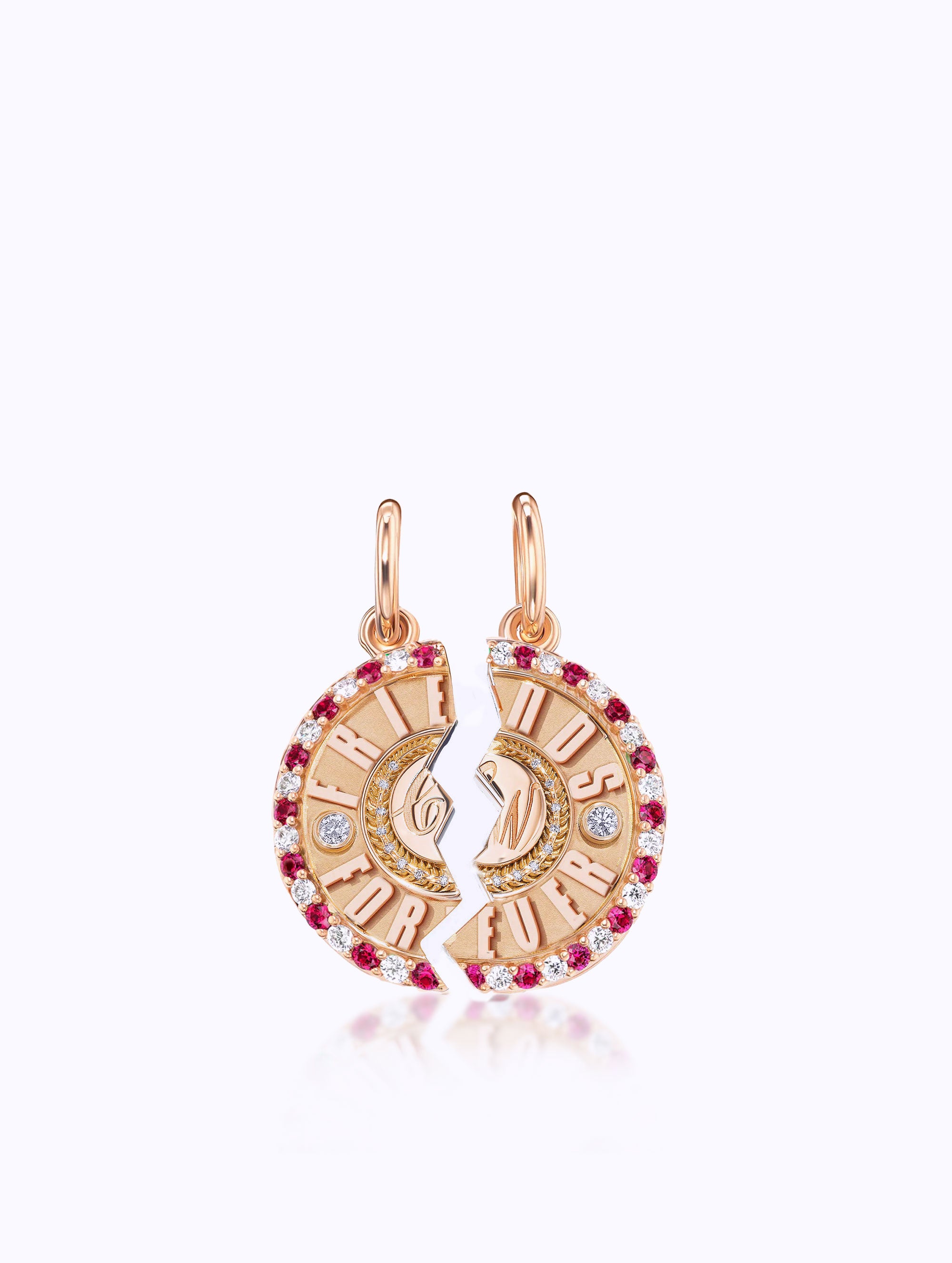 'FRIENDS FOREVER' DUET MEDALLION SET