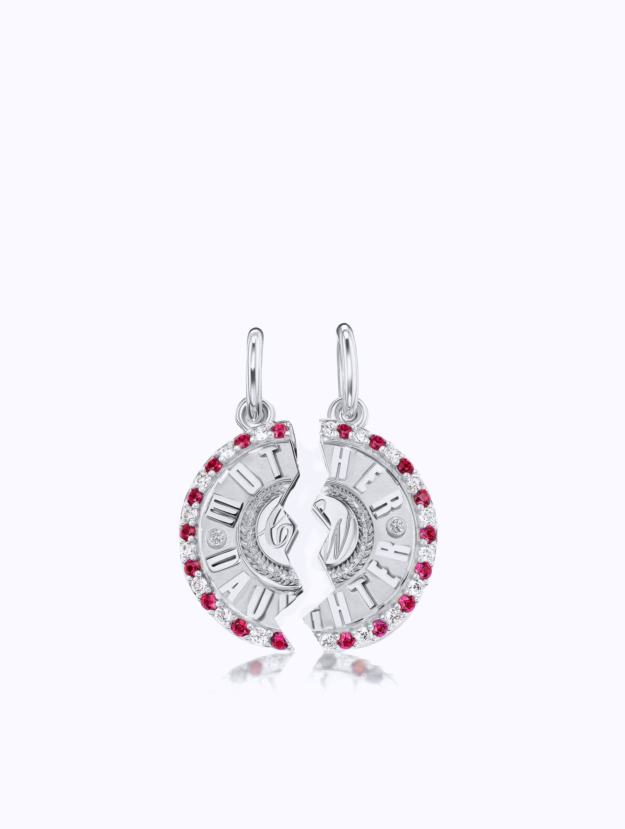 'MOTHER DAUGHTER' DUET MEDALLION SET
