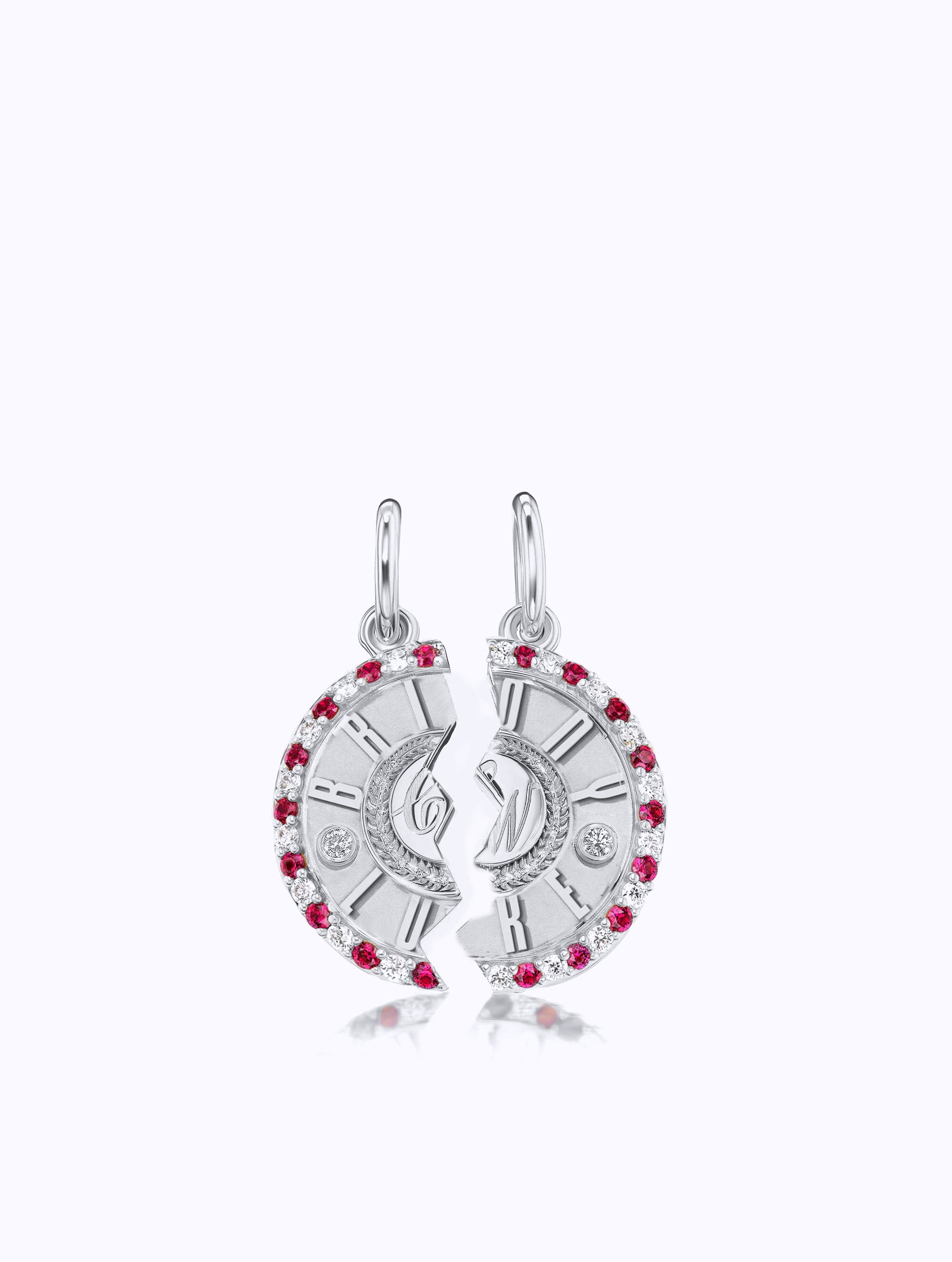 DOUBLE NAME DUET MEDALLION SET