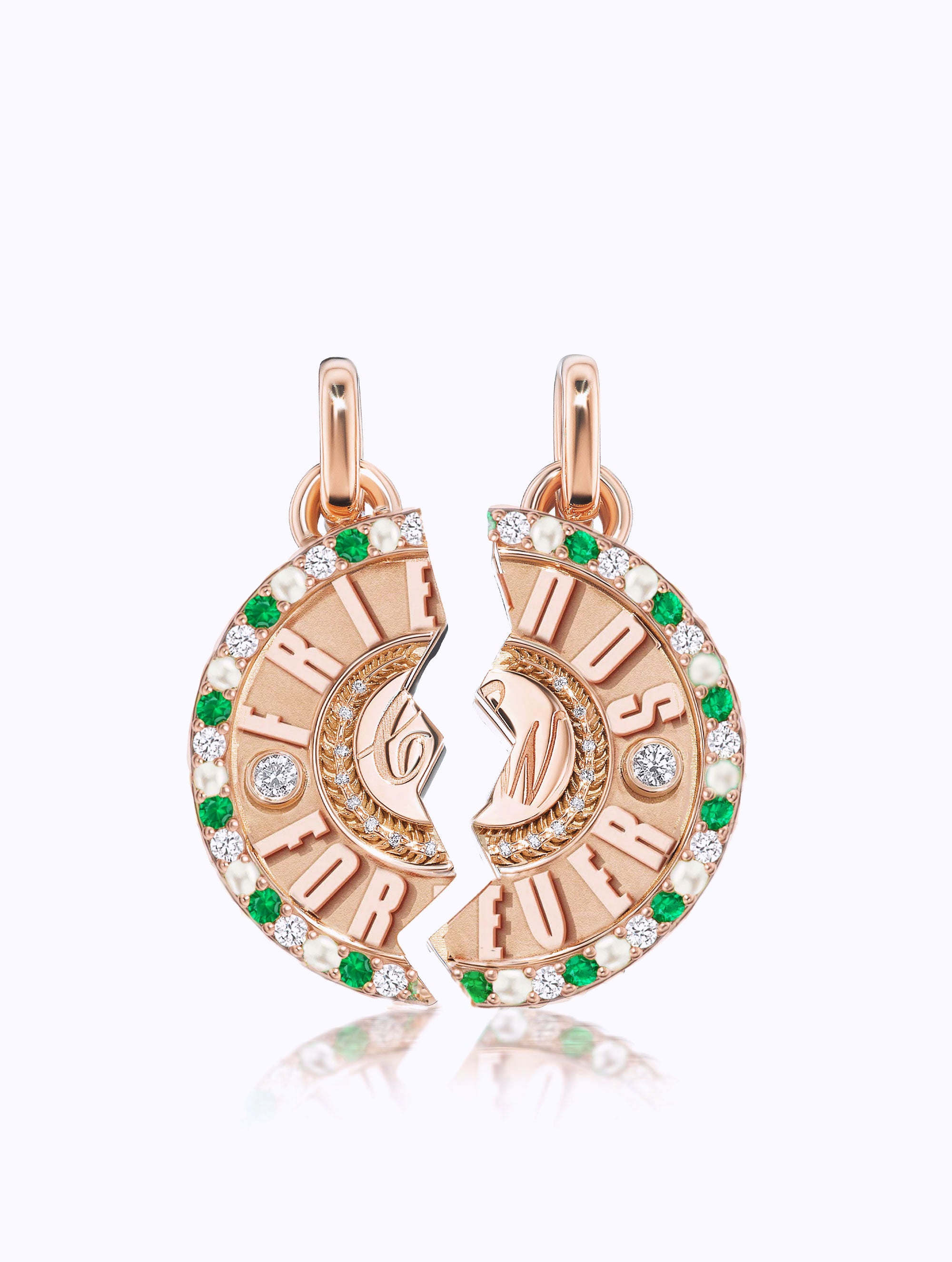 'FRIENDS FOREVER' DUET MEDALLION SET