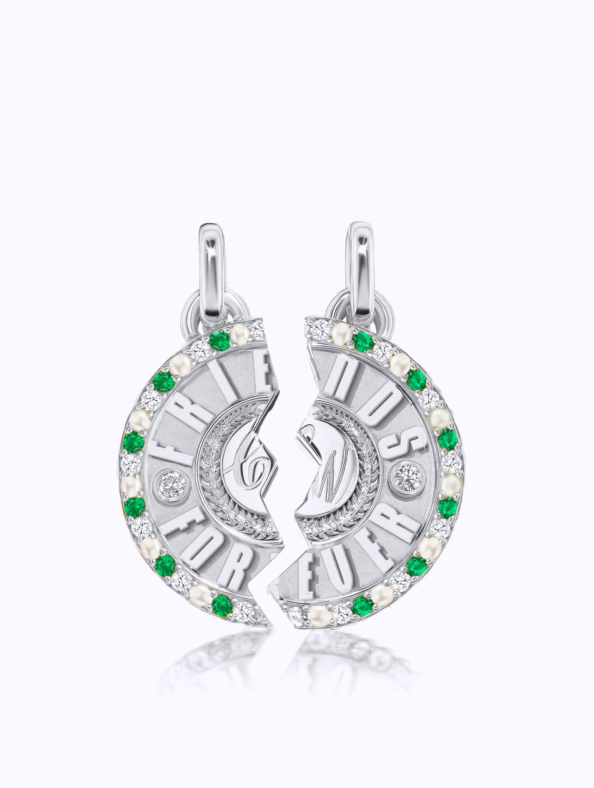 'FRIENDS FOREVER' DUET MEDALLION SET
