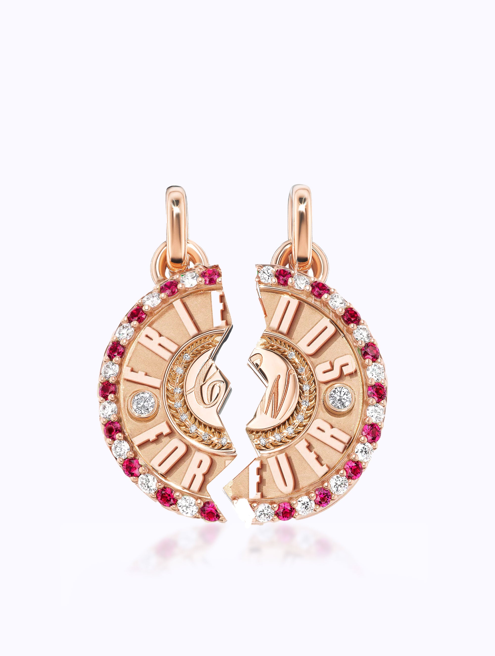 'FRIENDS FOREVER' DUET MEDALLION SET