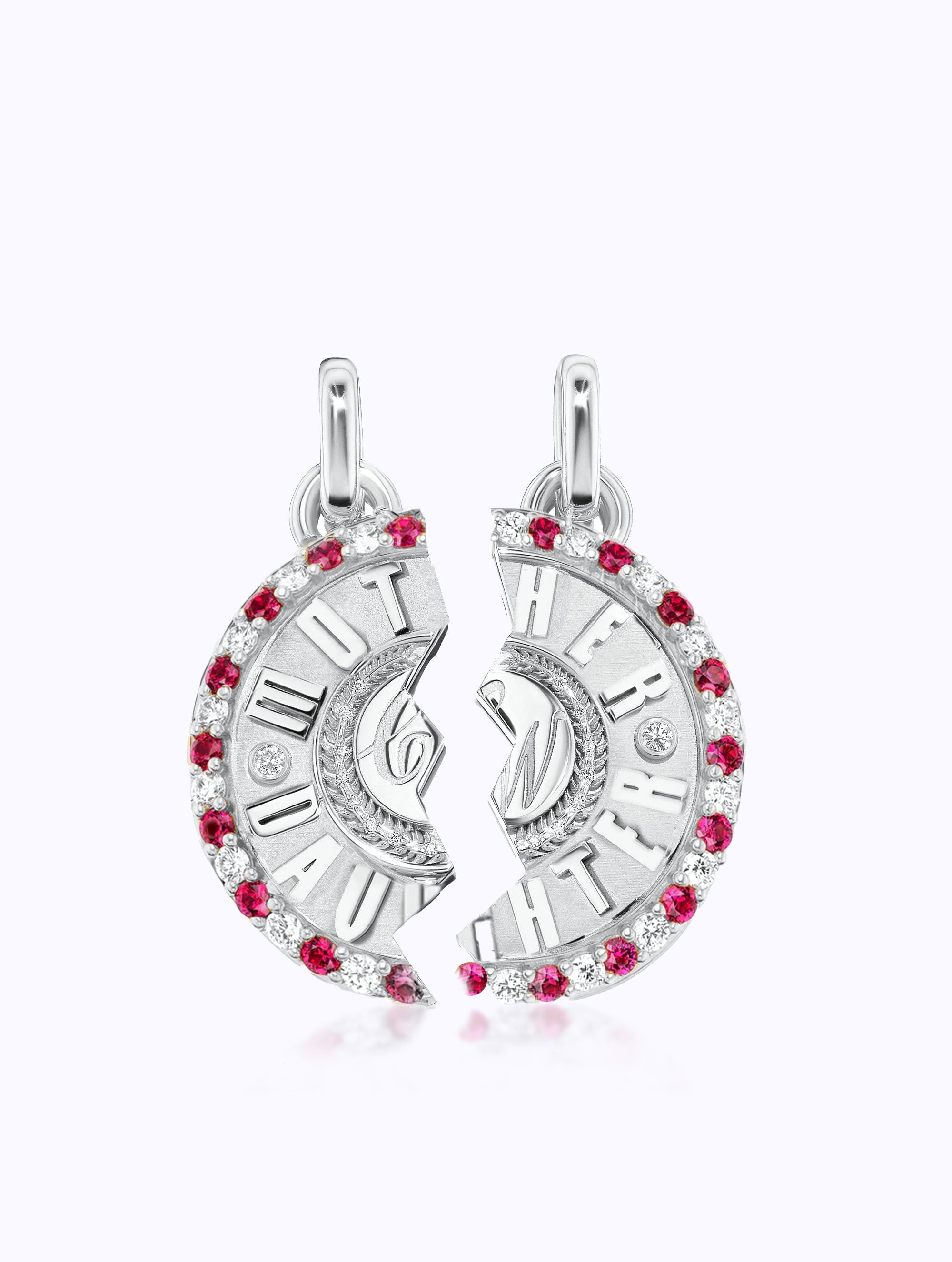 'MOTHER DAUGHTER' DUET MEDALLION SET