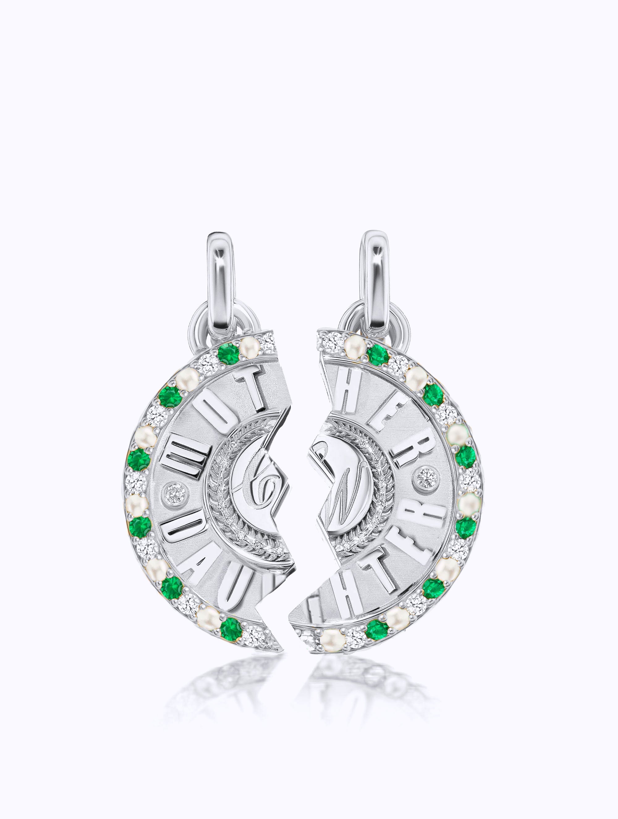 'MOTHER DAUGHTER' DUET MEDALLION SET