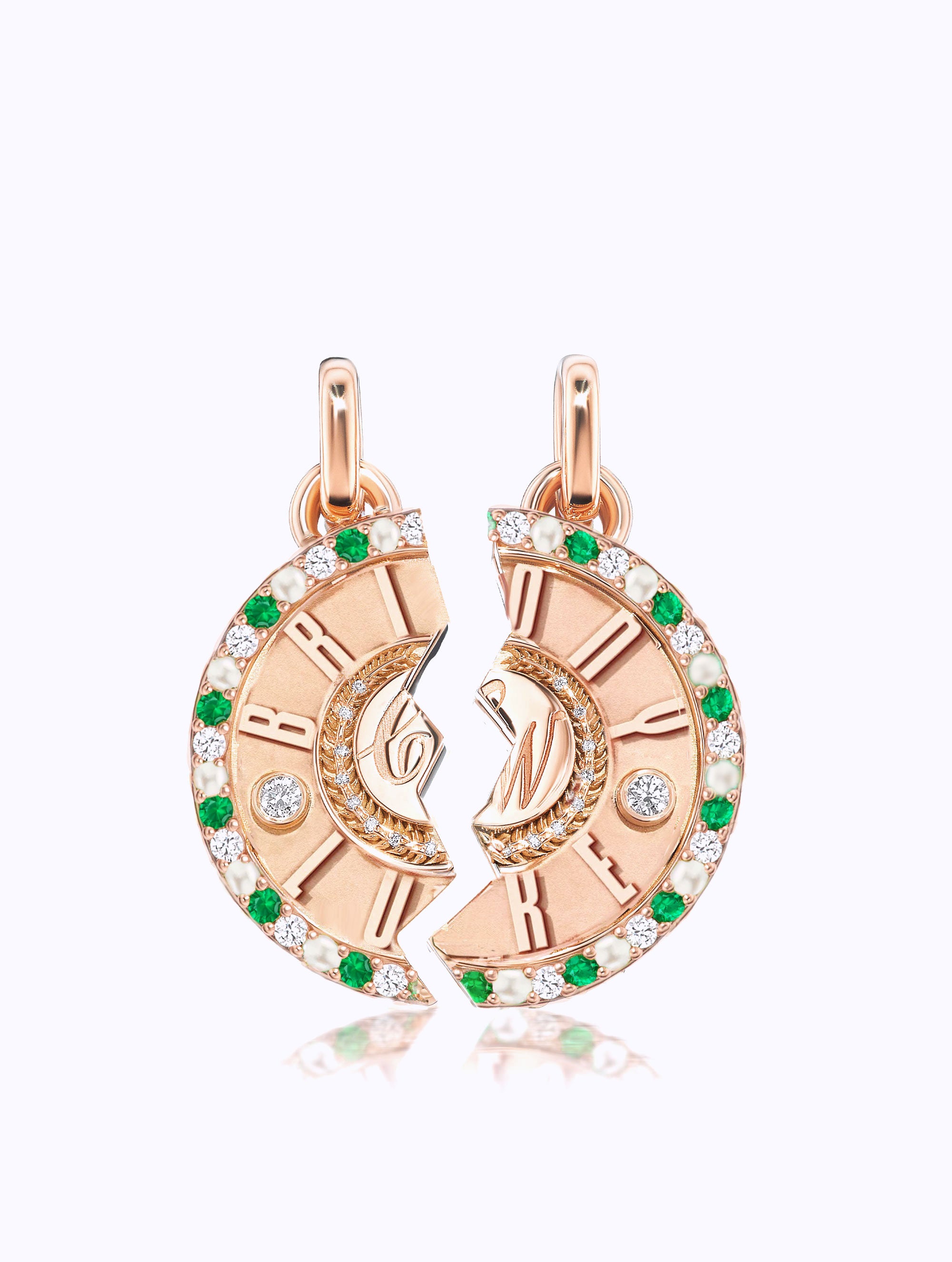 DOUBLE NAME DUET MEDALLION SET