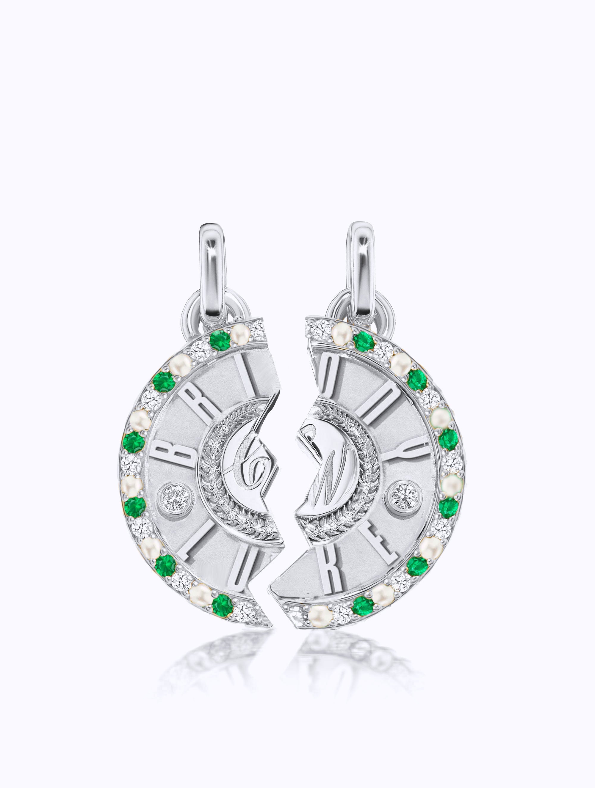 DOUBLE NAME DUET MEDALLION SET