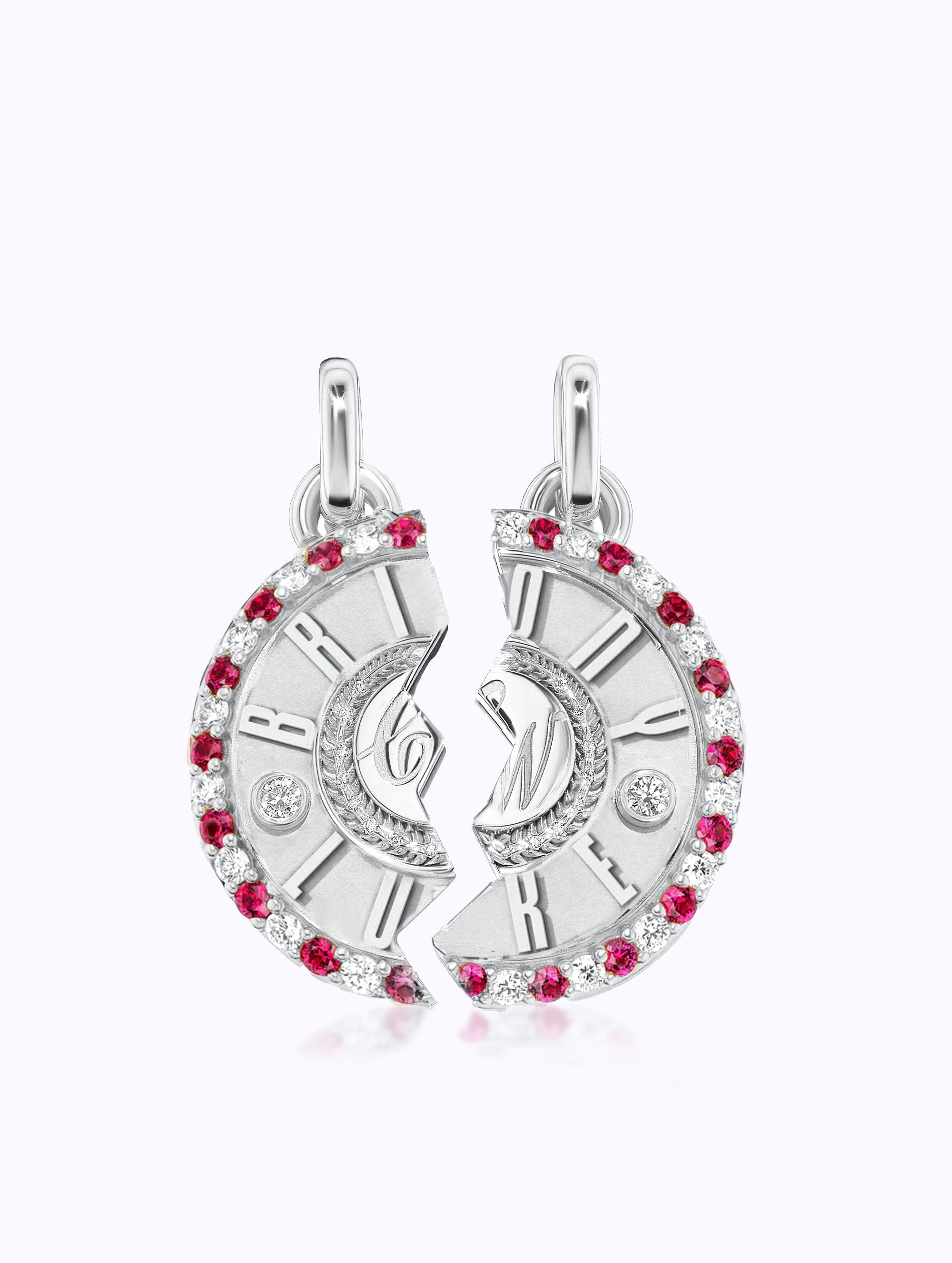 DOUBLE NAME DUET MEDALLION SET