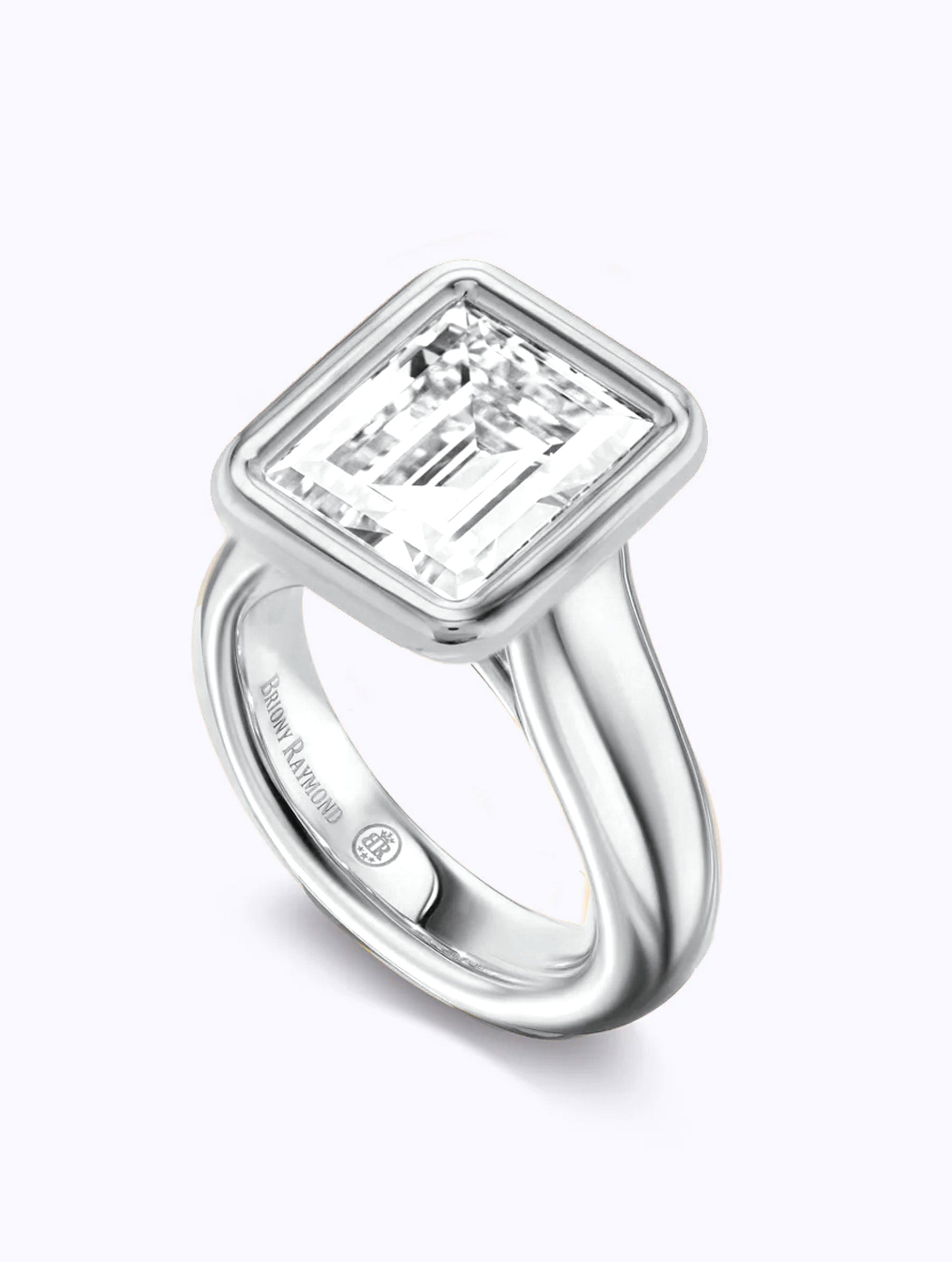 SLOAN ANTIQUE EMERALD CUT SOLITAIRE RING