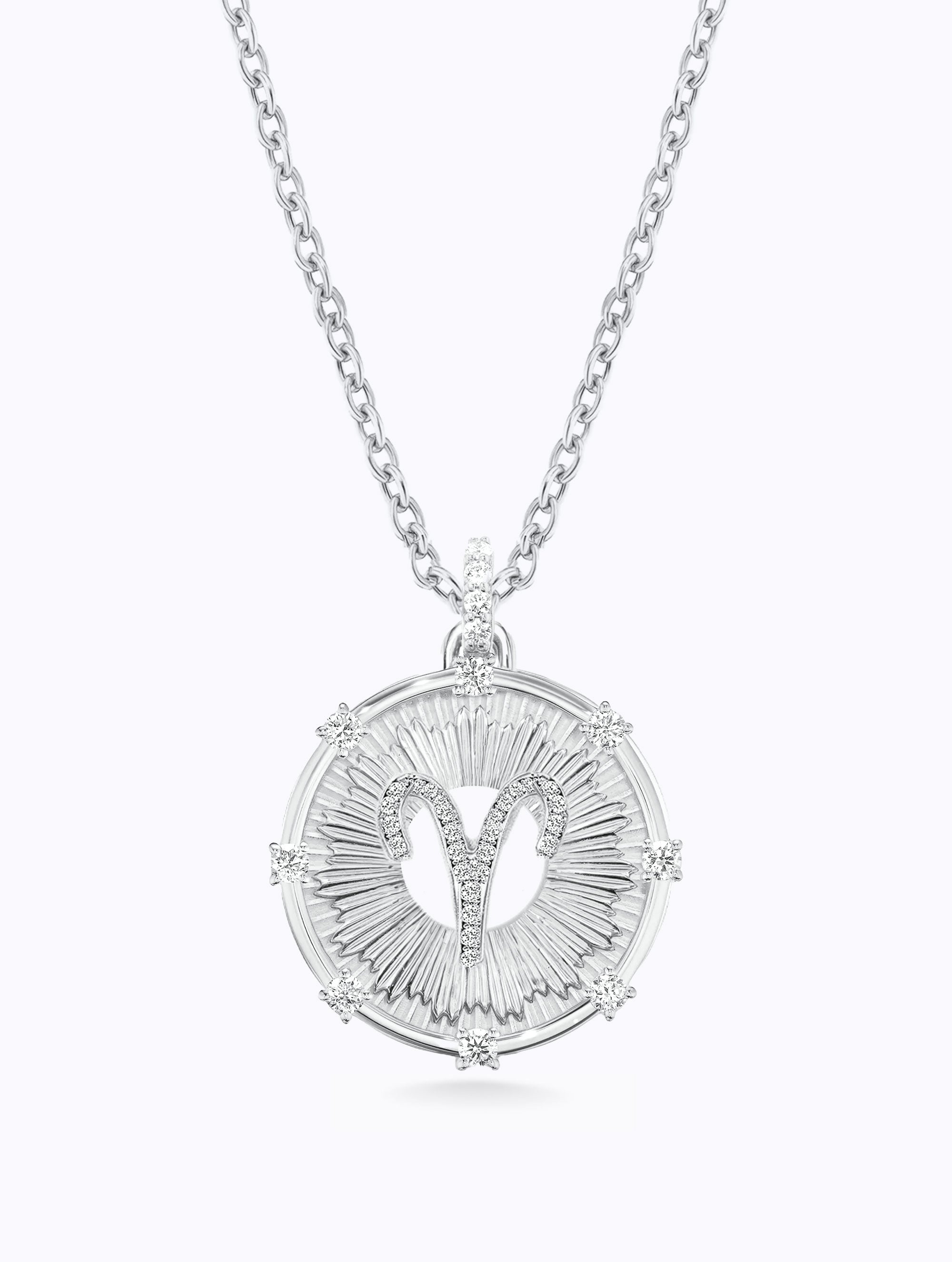Aurora Diamond Zodiac Medallion