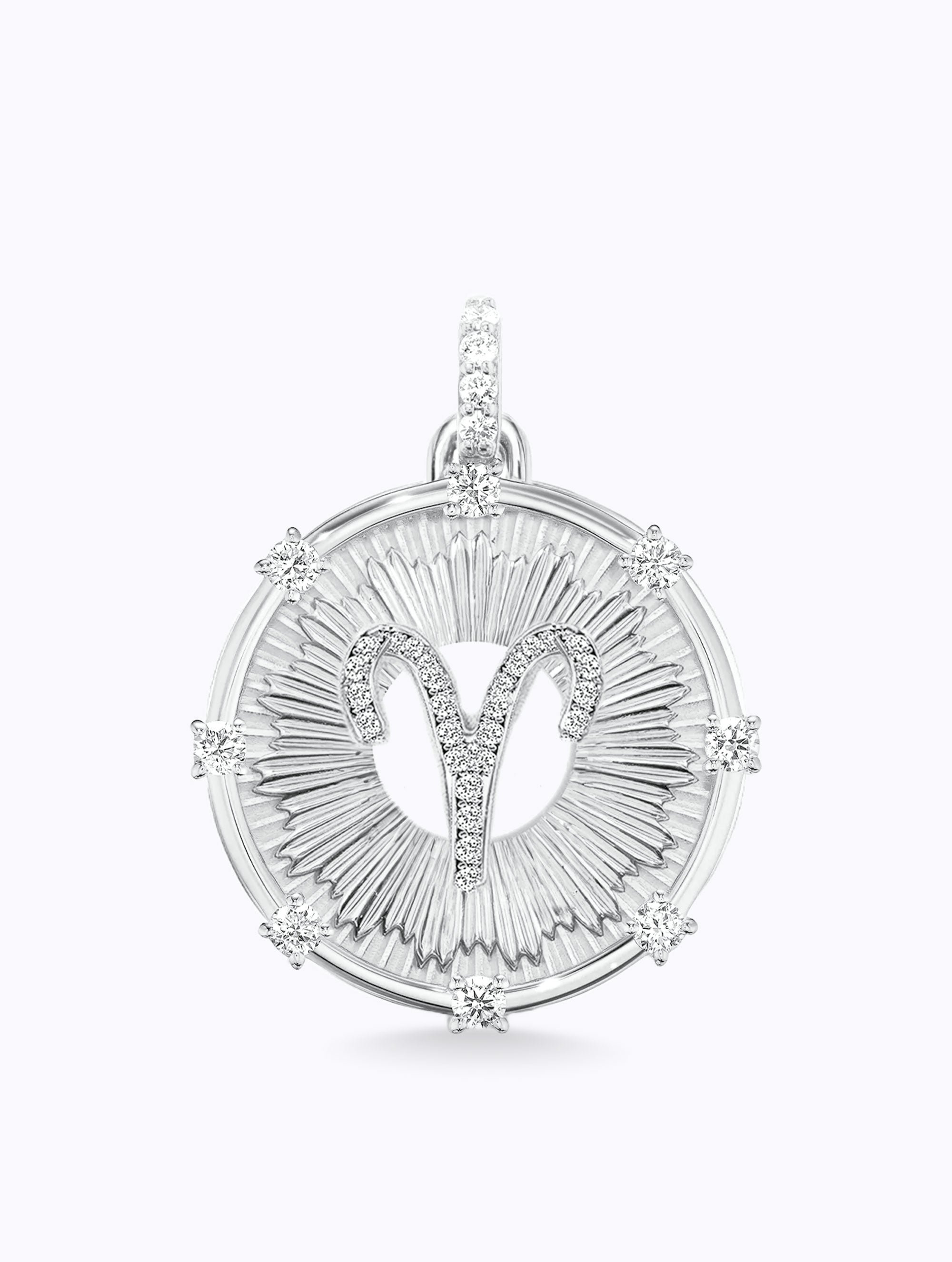 Aurora Diamond Zodiac Medallion
