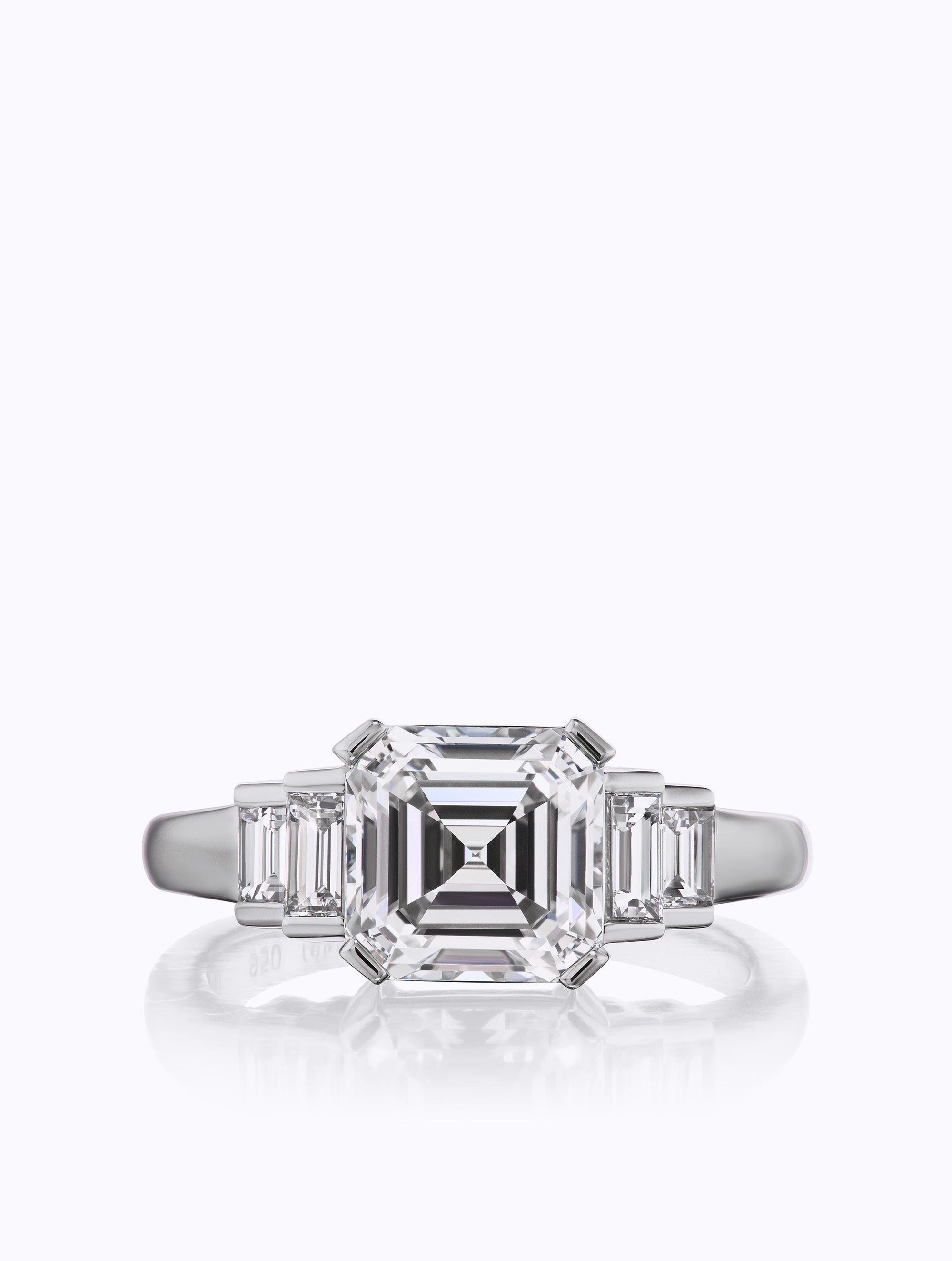 Asscher Cut Diamond Ring