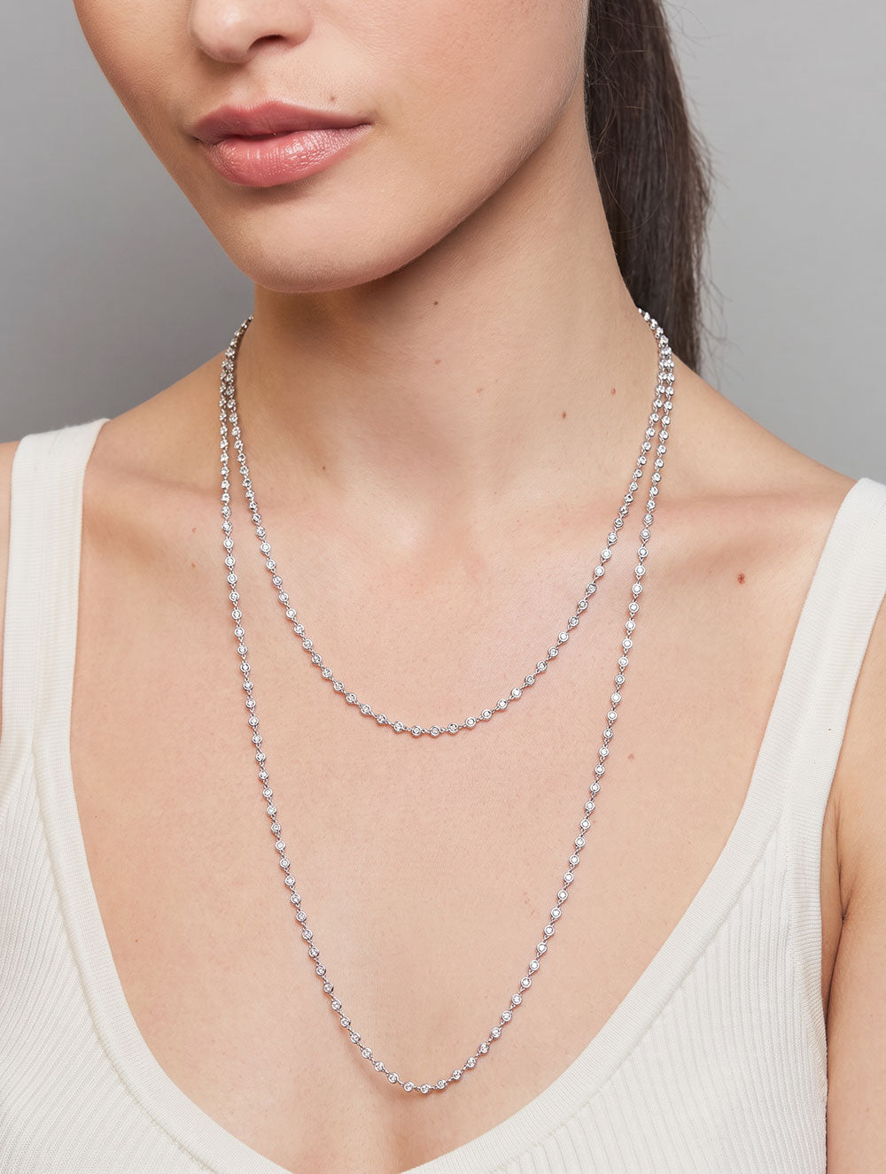 AURA DIAMOND CASCADING NECKLACE