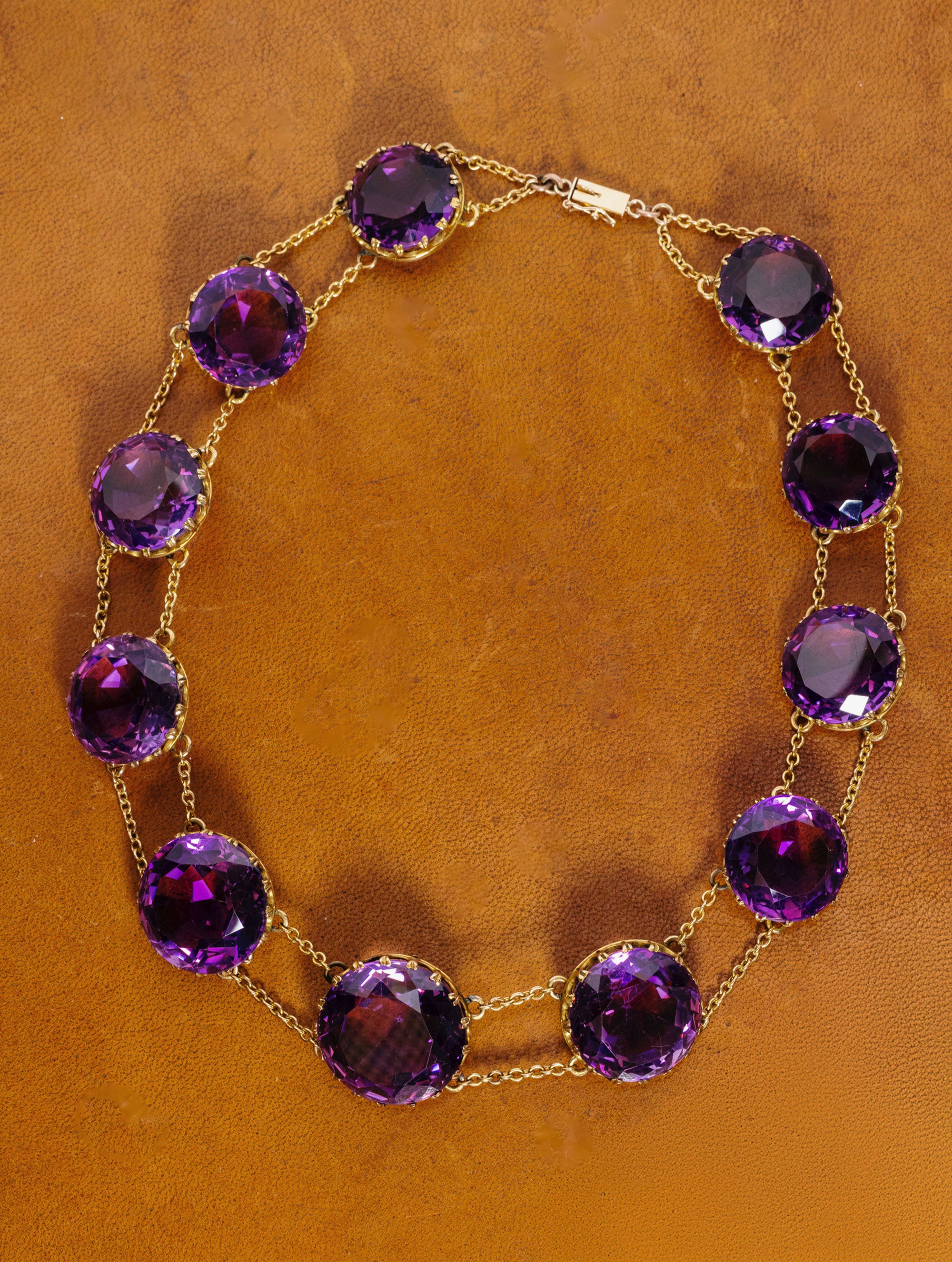 Antique Victorian Amethyst collar Circa 1880s