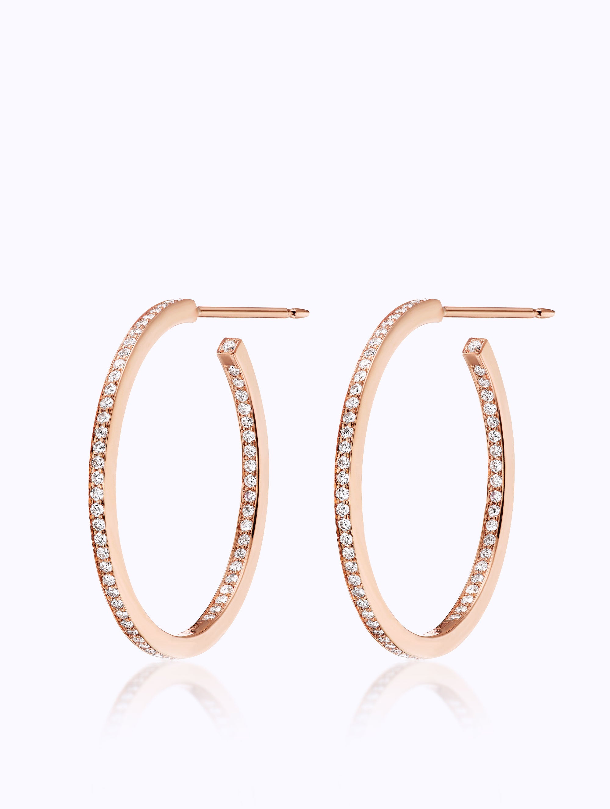 ATHENA DIAMOND HOOP EARRINGS
