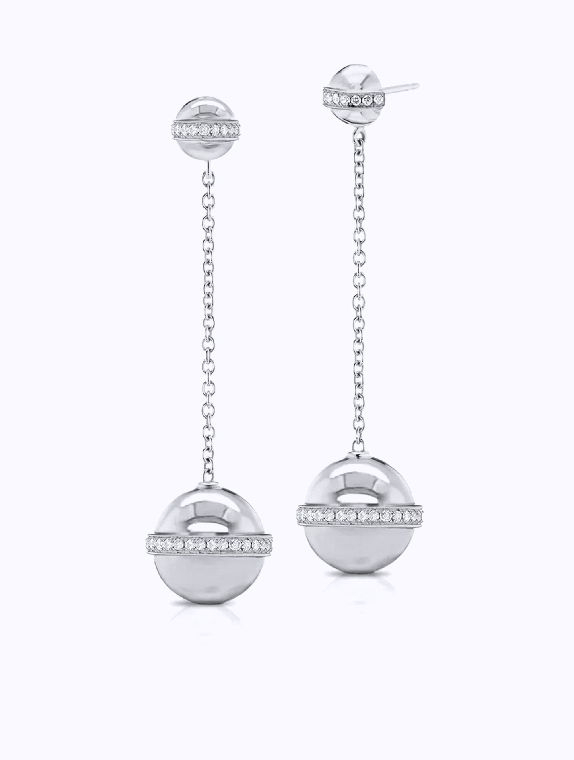 AURA BALL & CHAIN EARRINGS