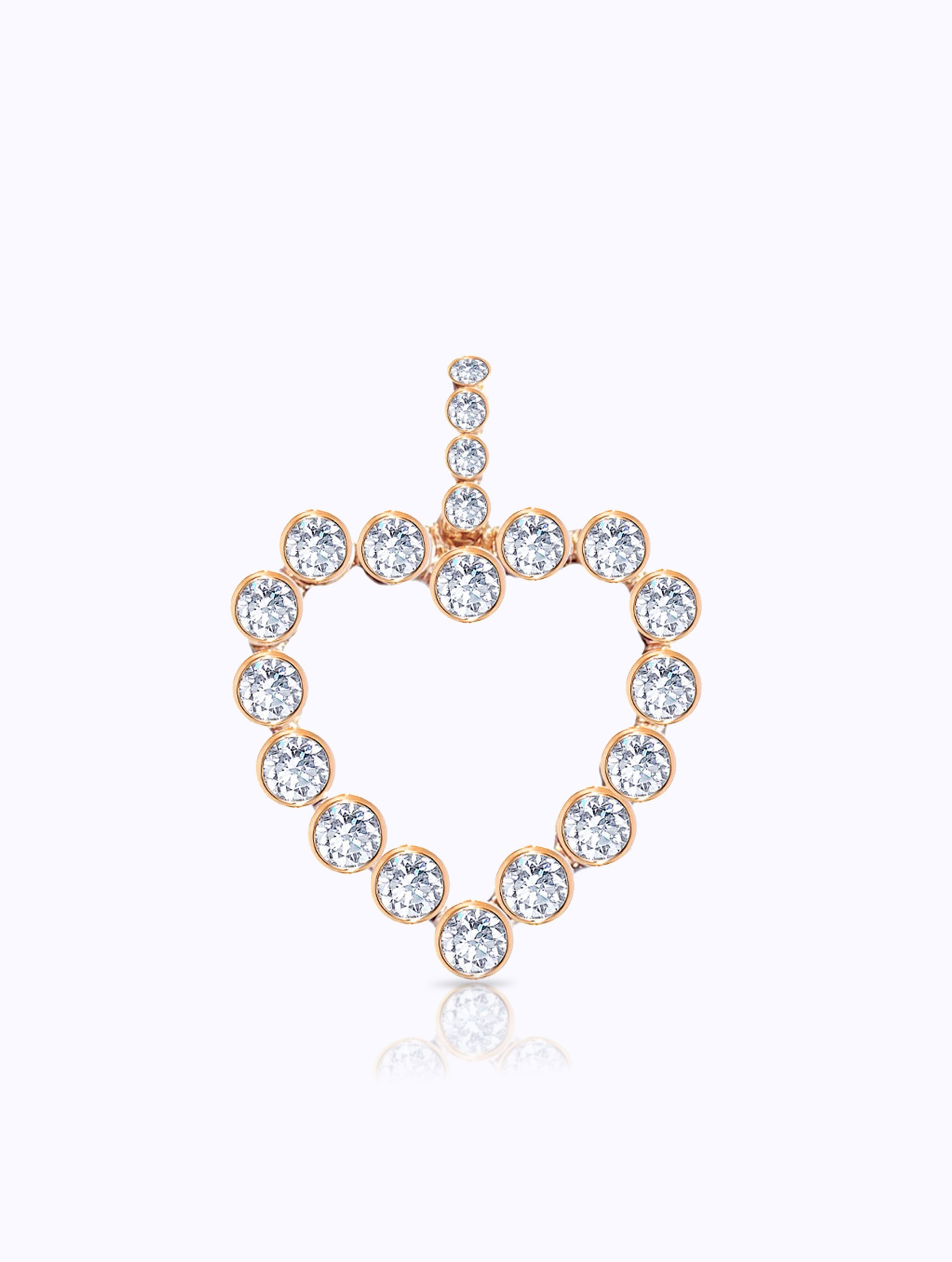 AURA DIAMOND HEART PENDANT