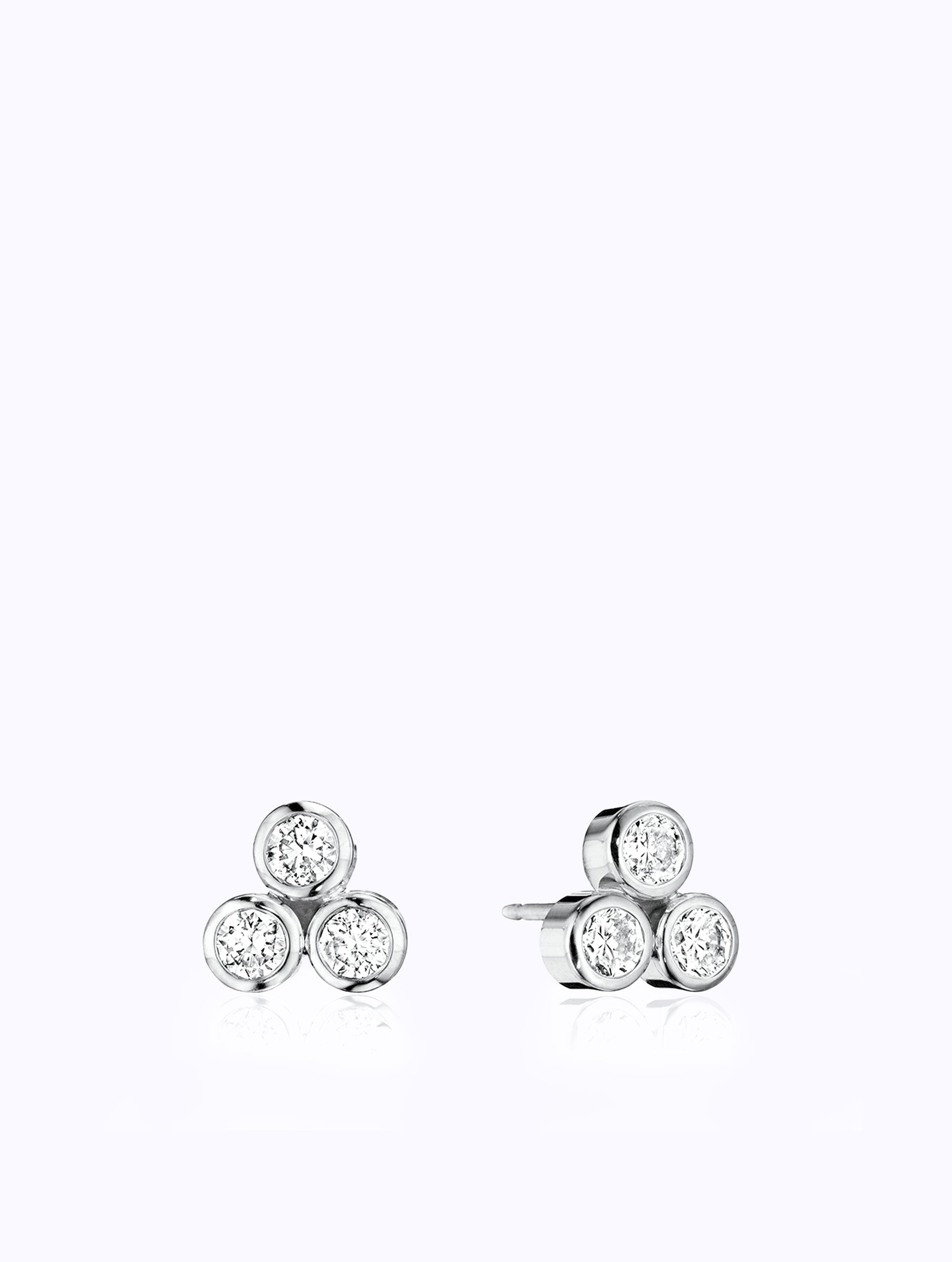 AURA DIAMOND TRIO EARRINGS