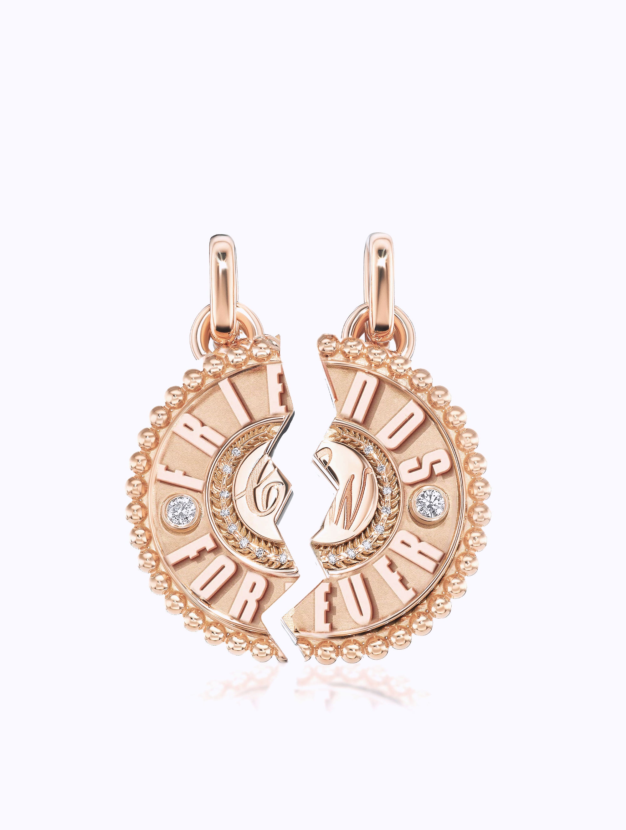 'FRIENDS FOREVER' DUET MEDALLION SET