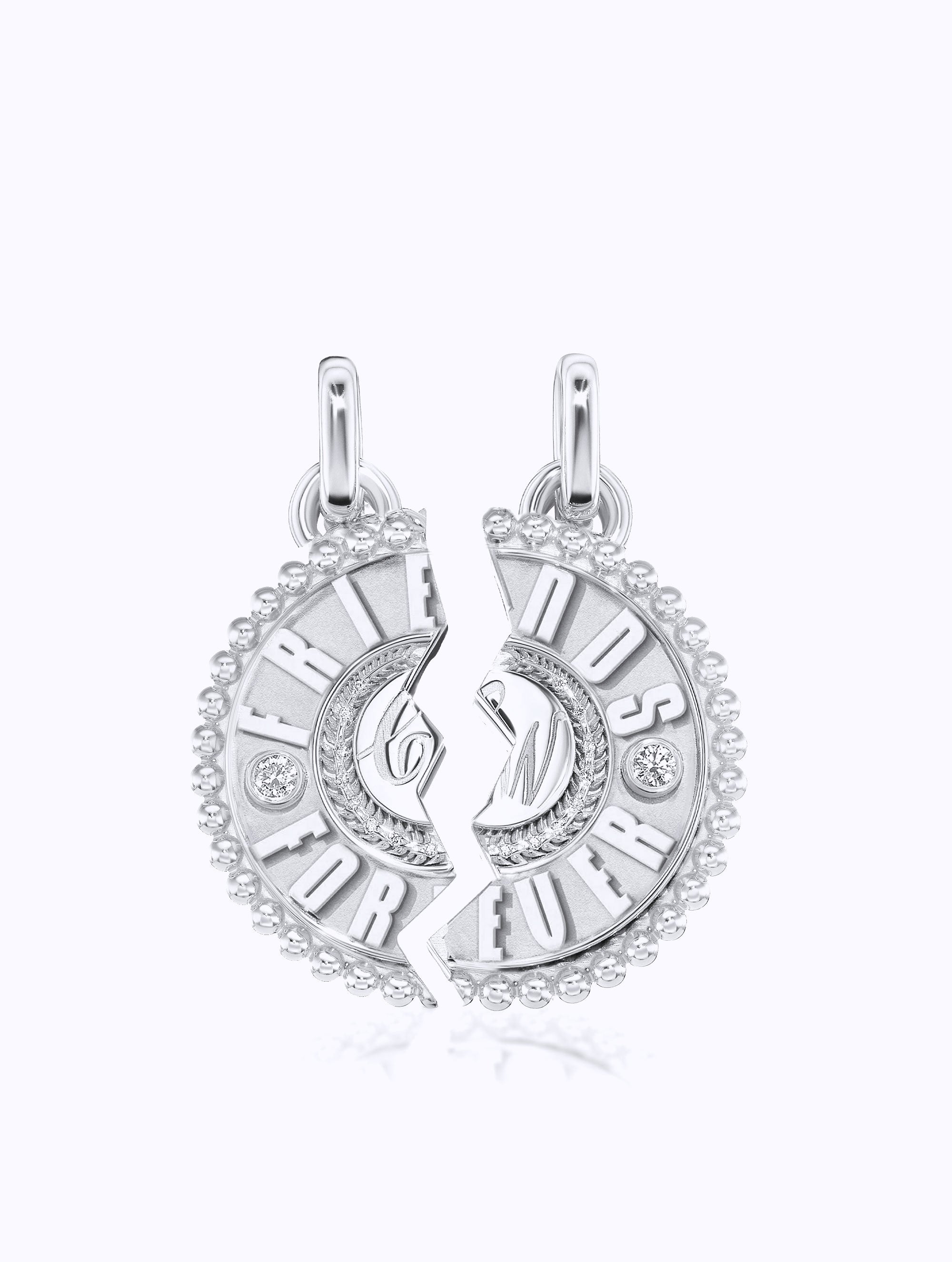 'FRIENDS FOREVER' DUET MEDALLION SET