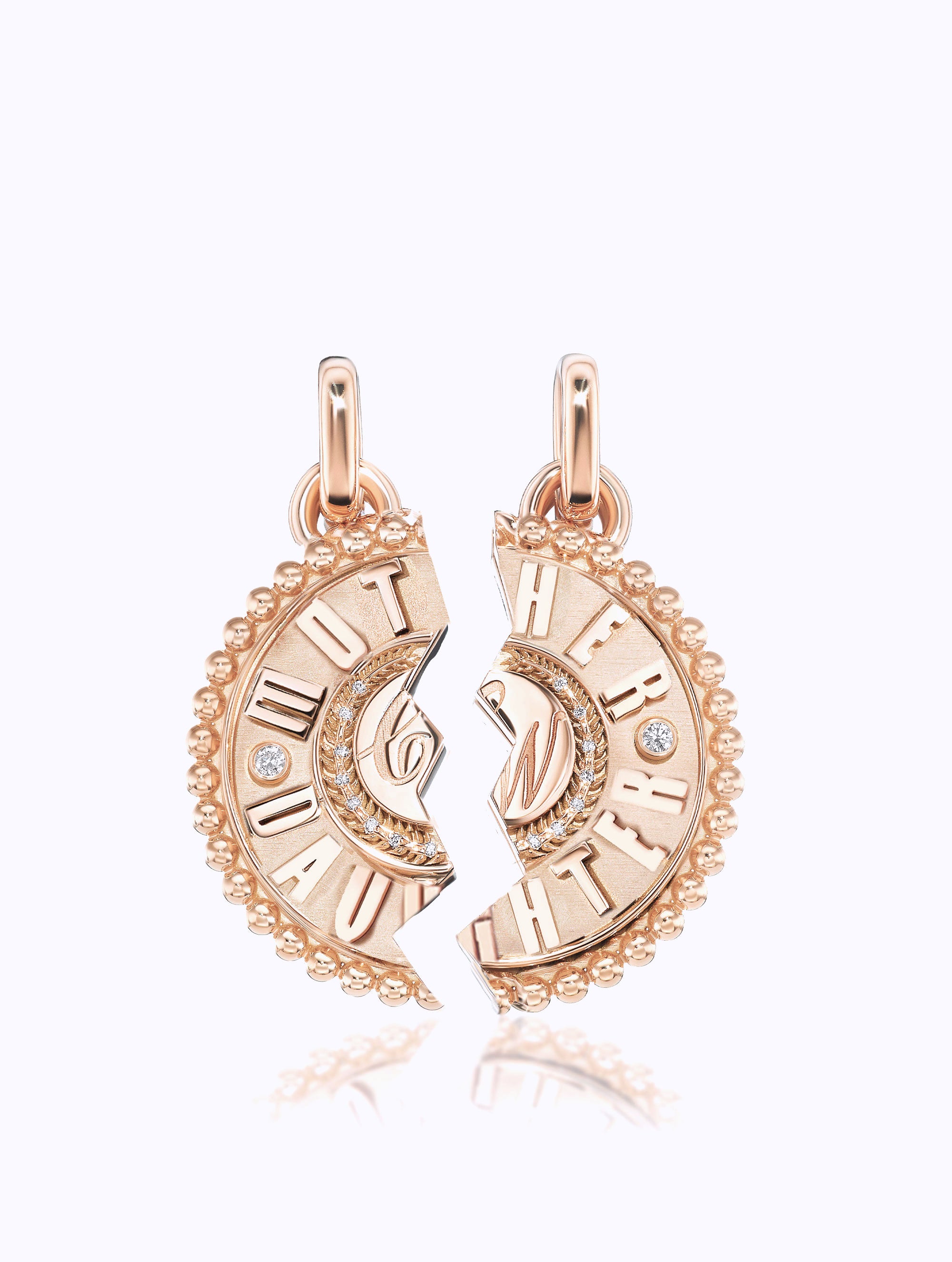 'MOTHER DAUGHTER' DUET MEDALLION SET