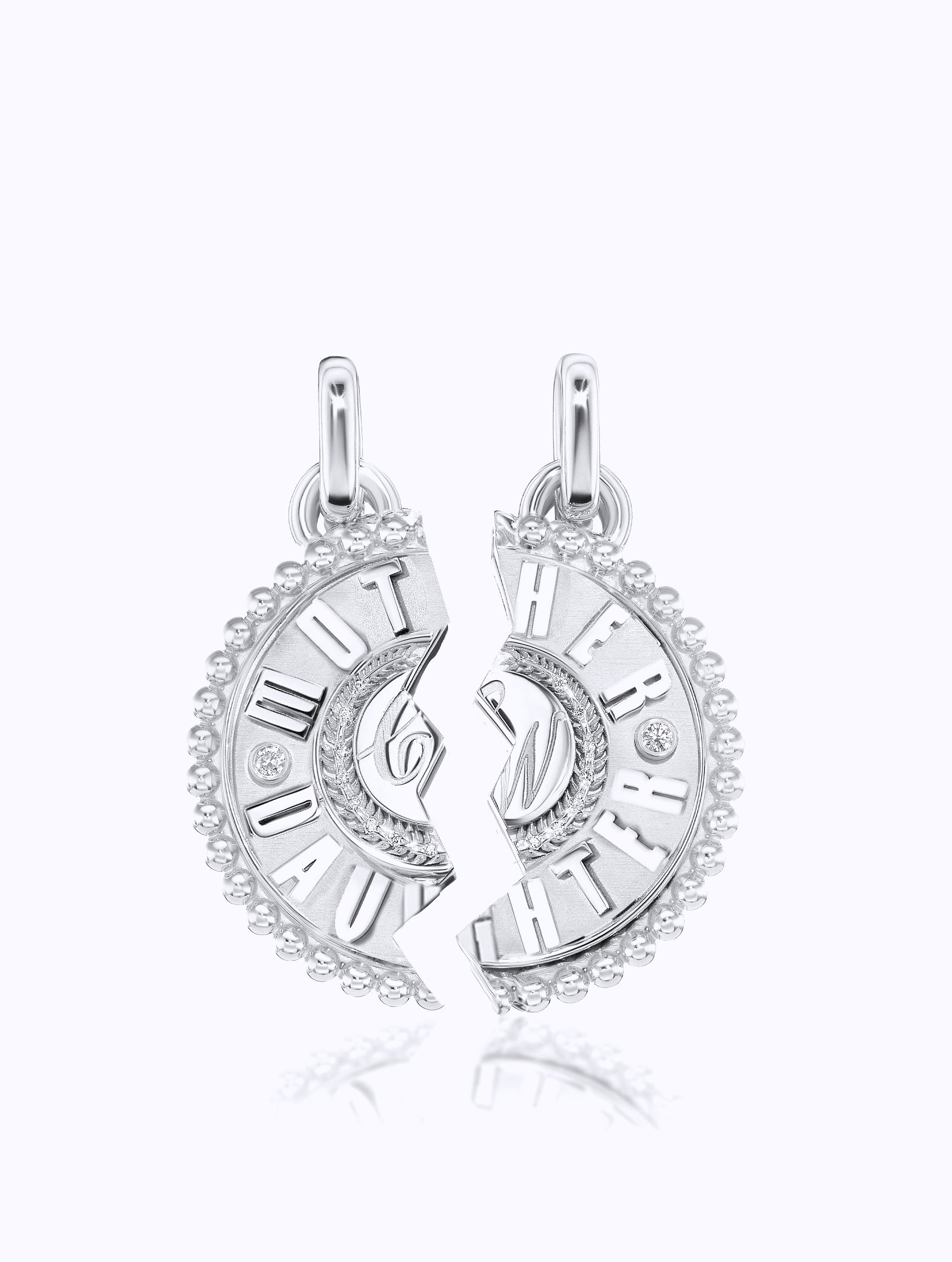 'MOTHER DAUGHTER' DUET MEDALLION SET