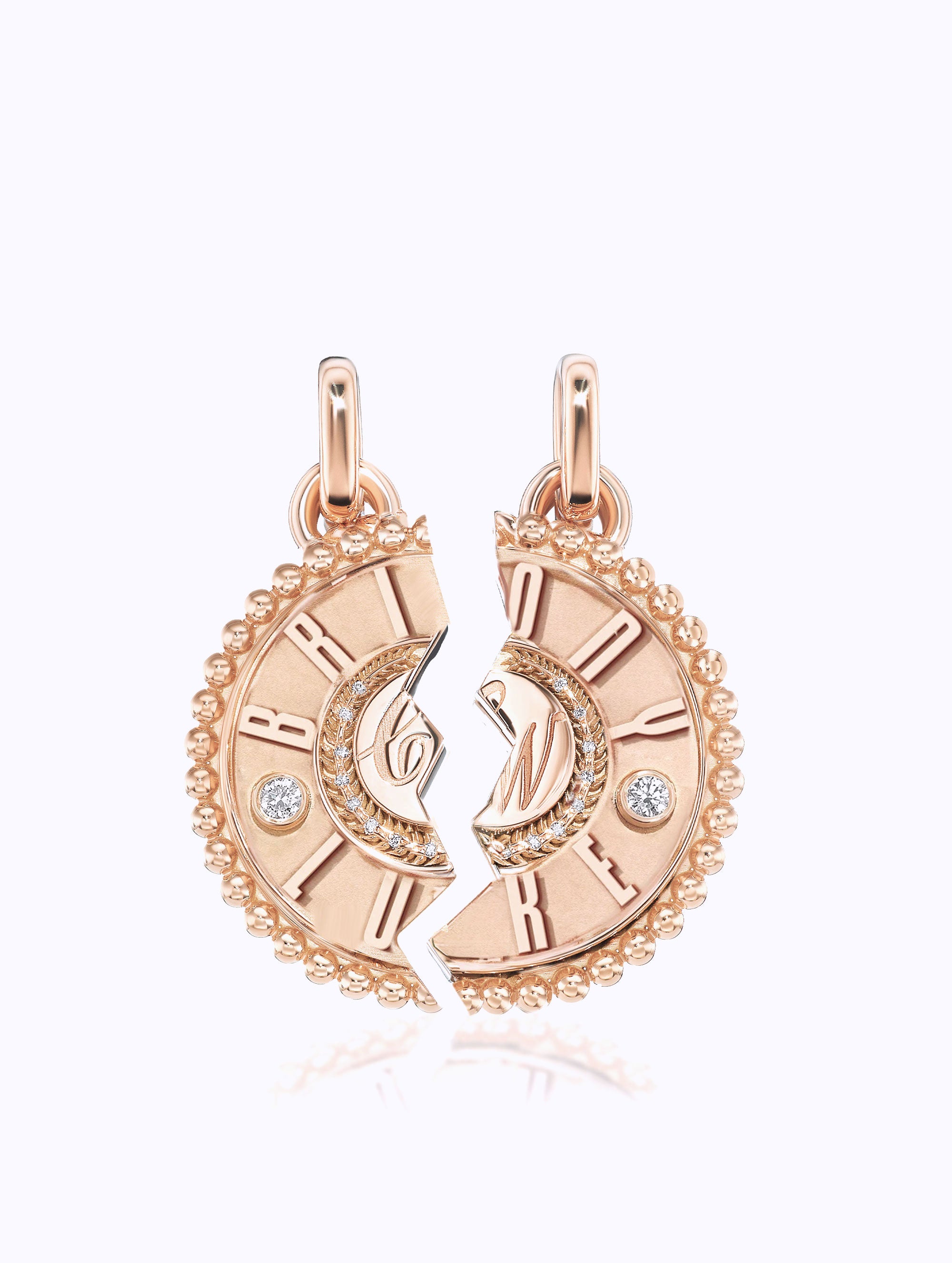 DOUBLE NAME DUET MEDALLION SET
