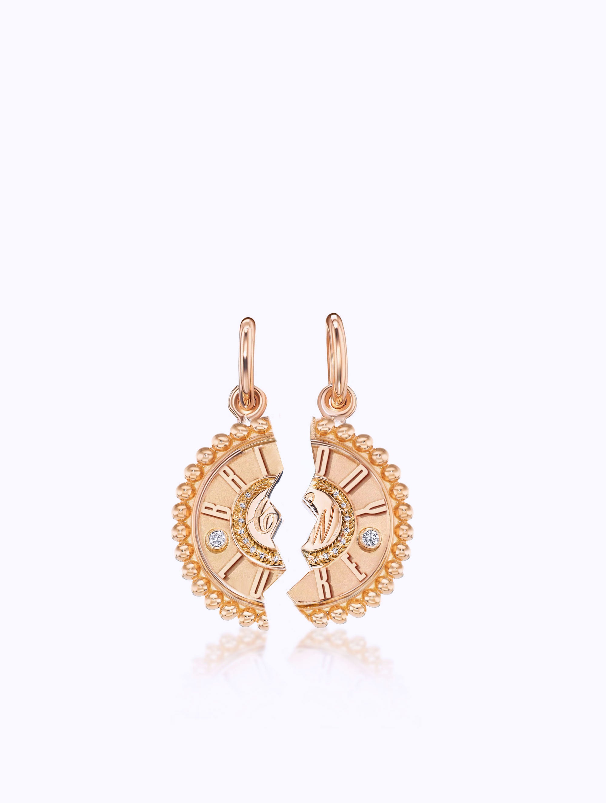 DOUBLE NAME DUET MEDALLION SET