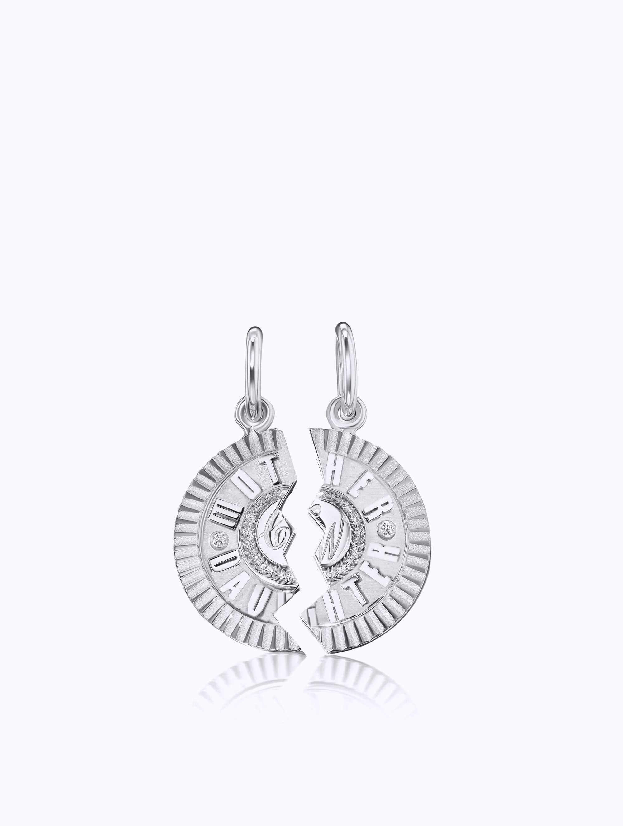 'MOTHER DAUGHTER' DUET MEDALLION SET