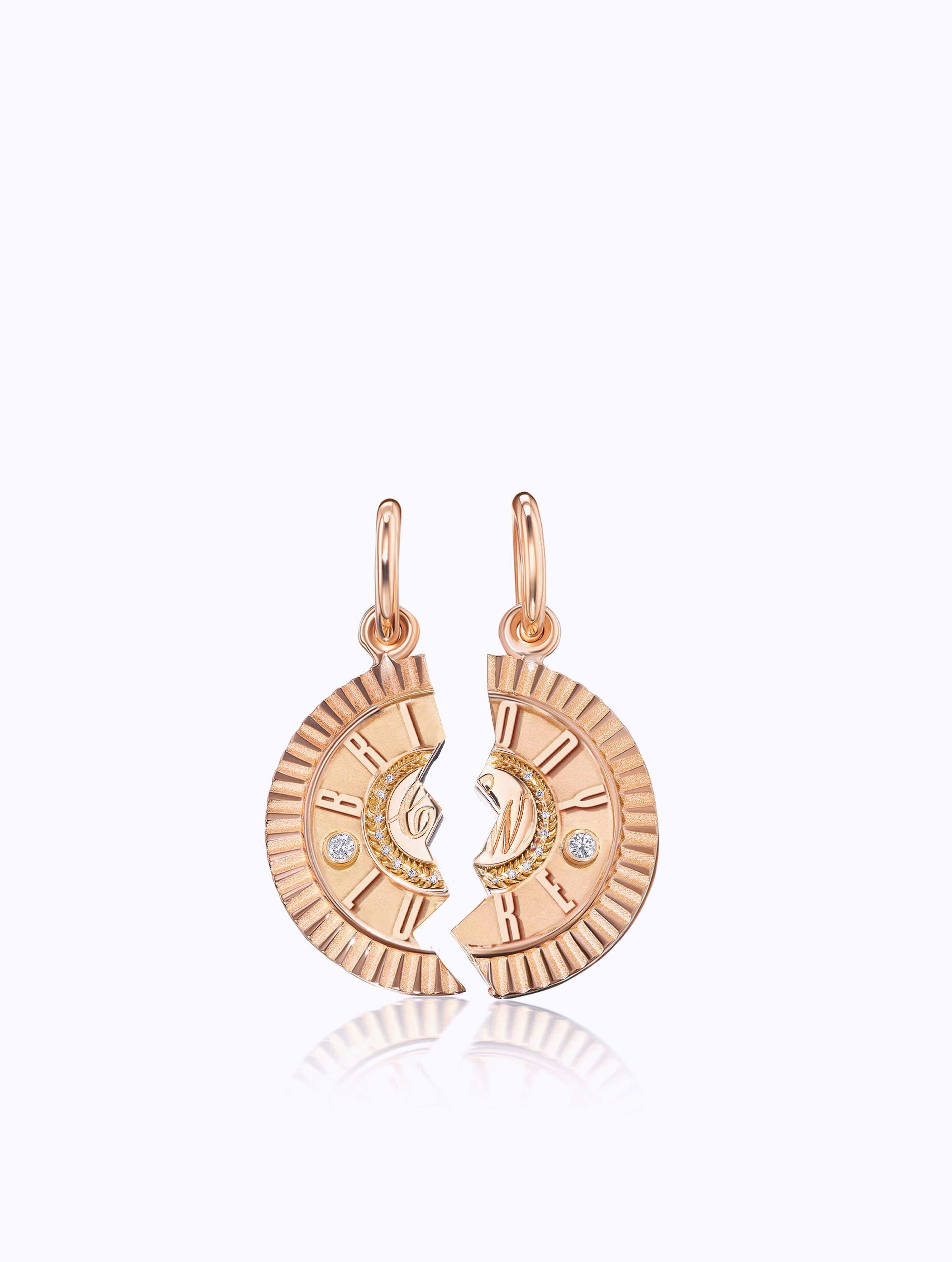 DOUBLE NAME DUET MEDALLION SET