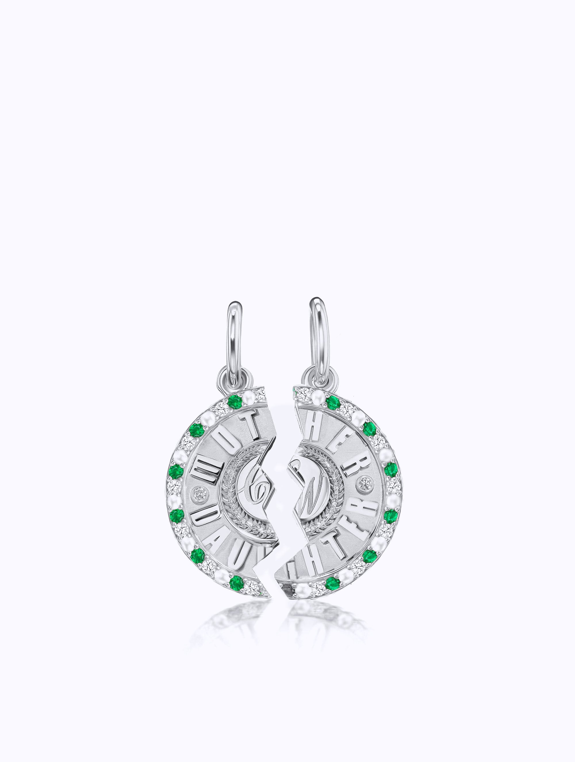 'MOTHER DAUGHTER' DUET MEDALLION SET
