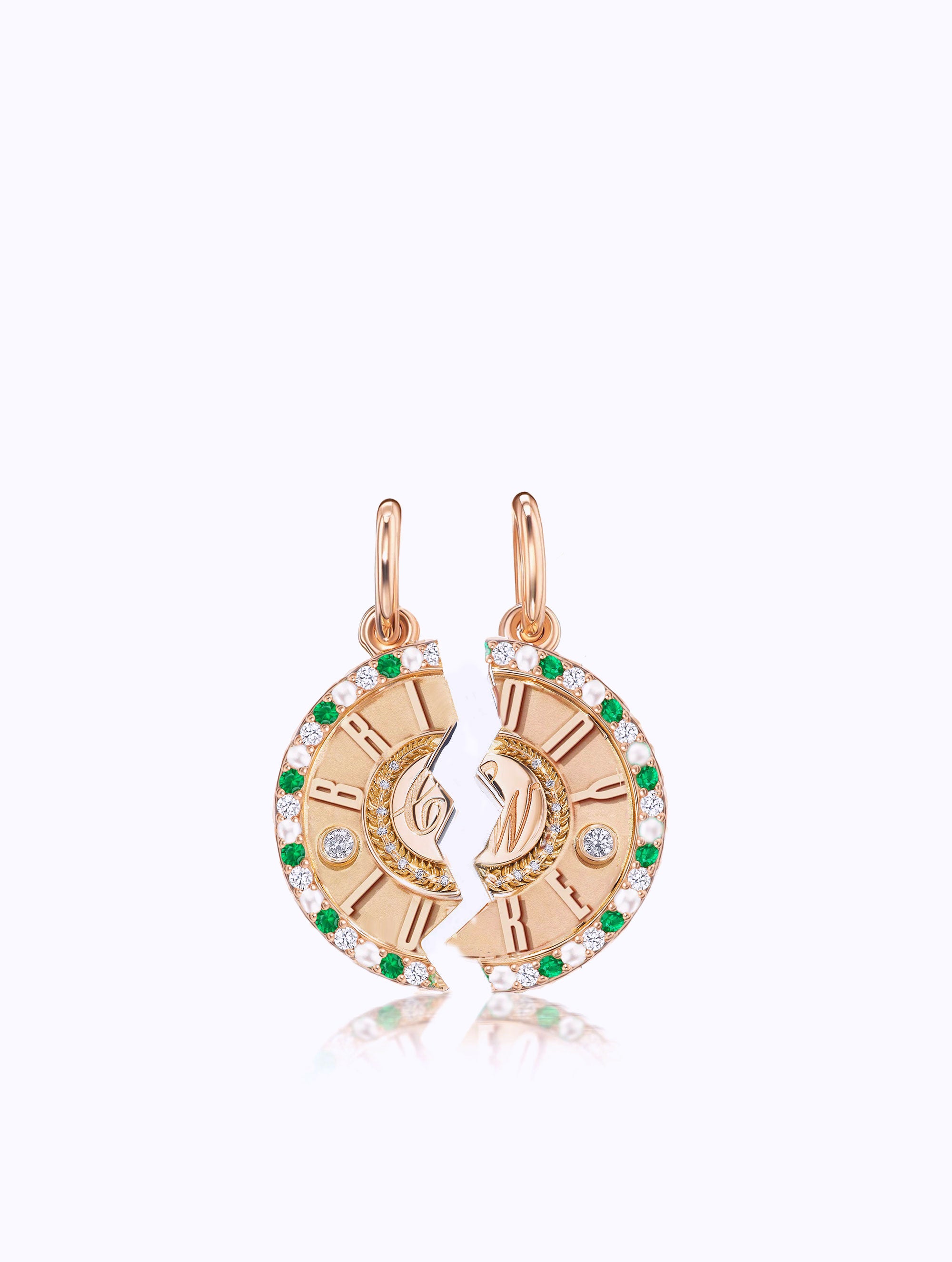 DOUBLE NAME DUET MEDALLION SET