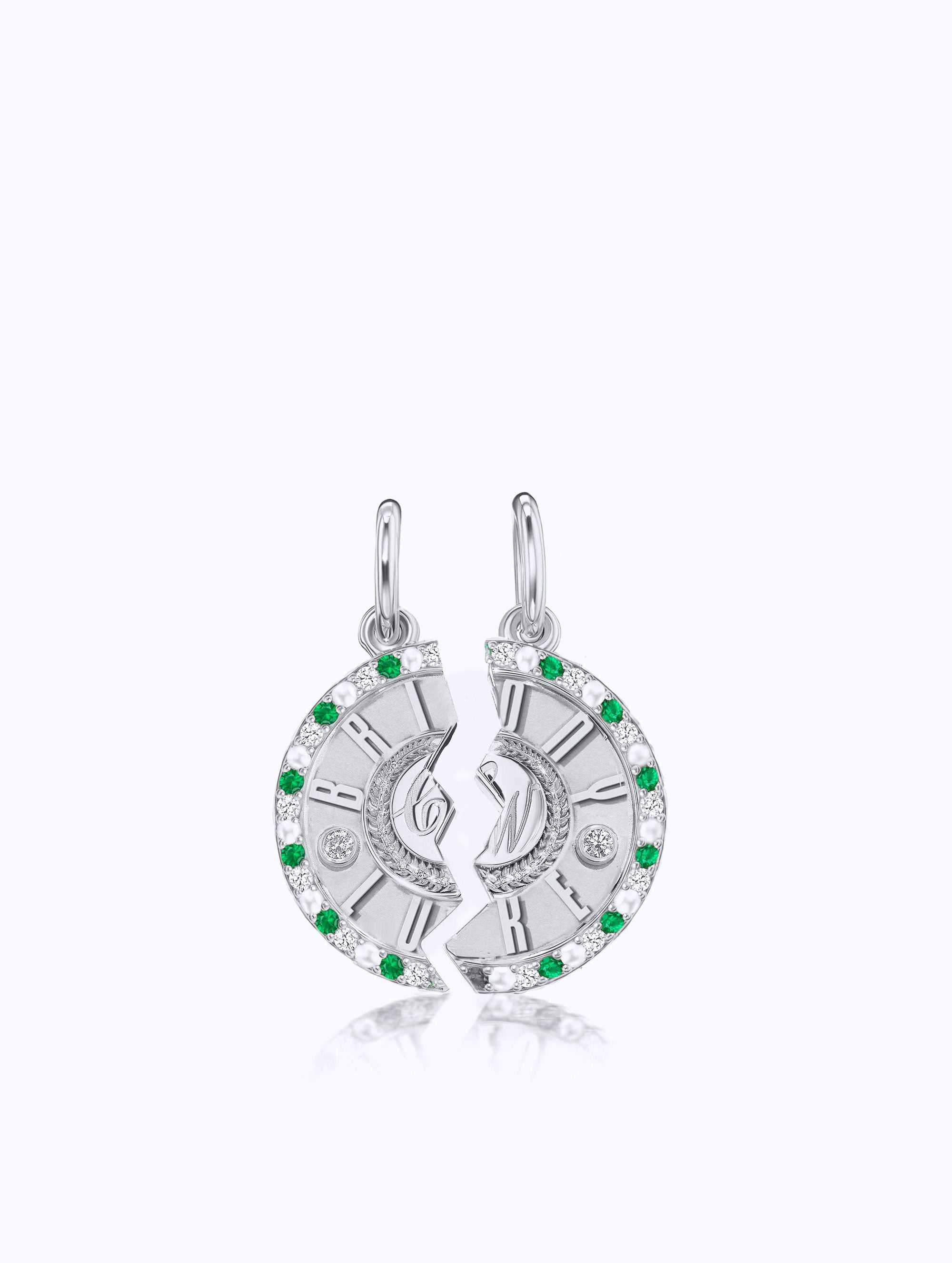 DOUBLE NAME DUET MEDALLION SET