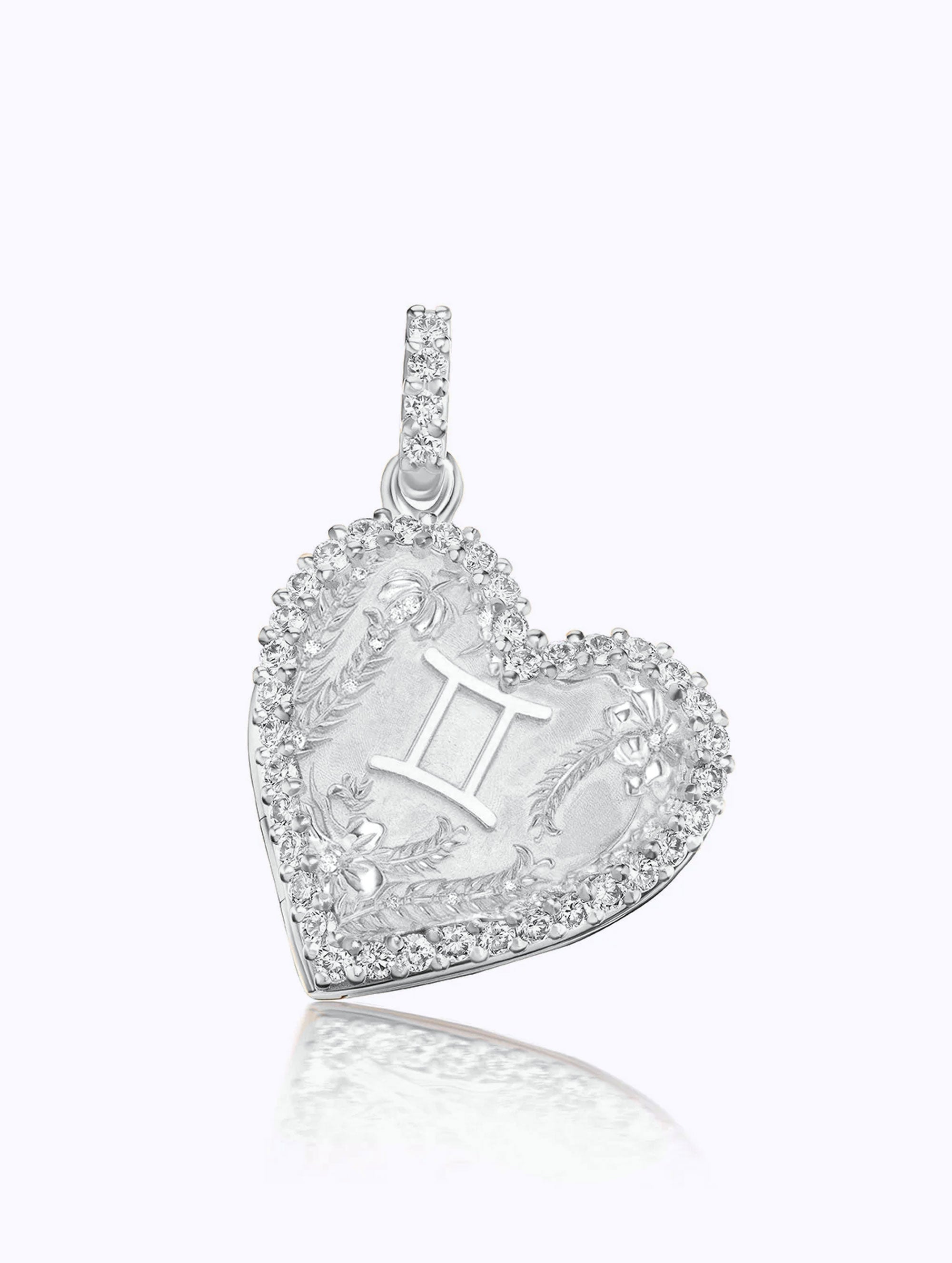 Memoir Diamond Zodiac Heart Locket