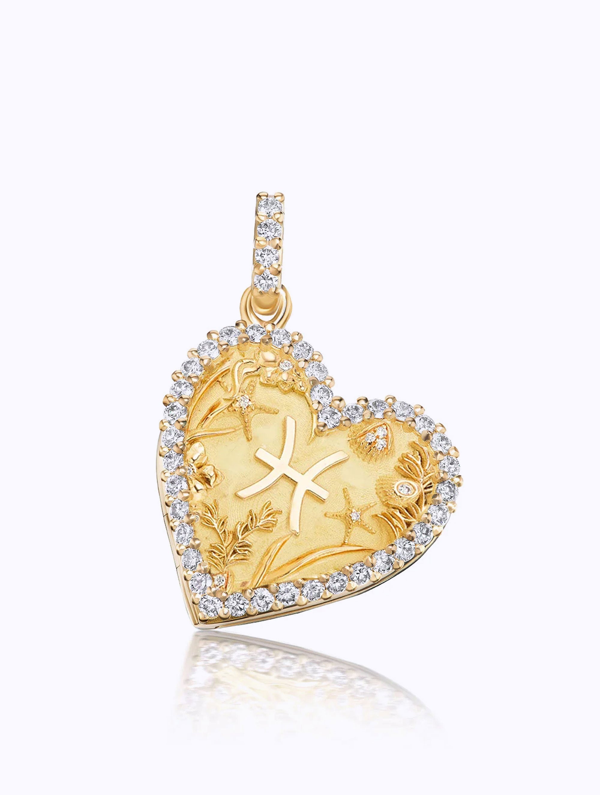 Memoir Diamond Zodiac Heart Locket