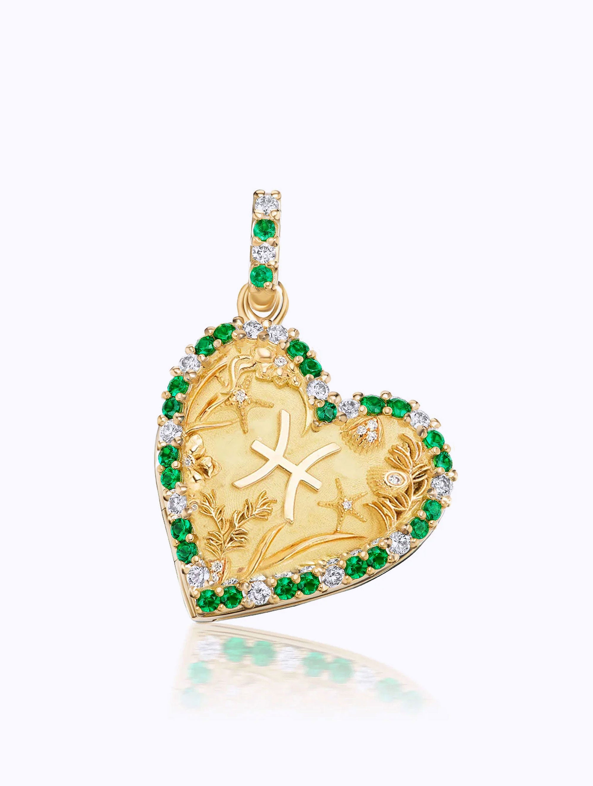 Memoir BIRTHSTONE Zodiac HEART LOCKET