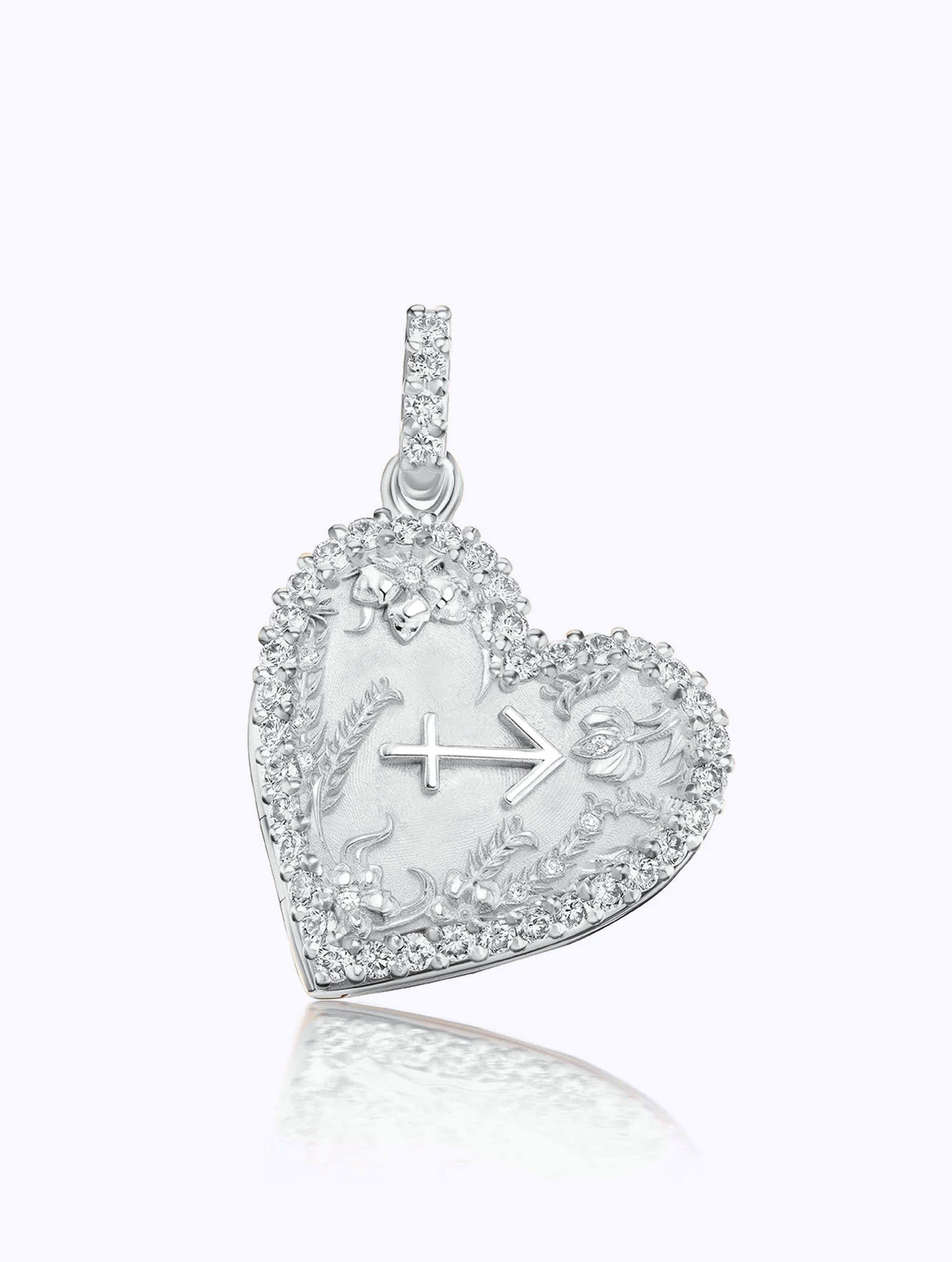 Memoir Diamond Zodiac Heart Locket