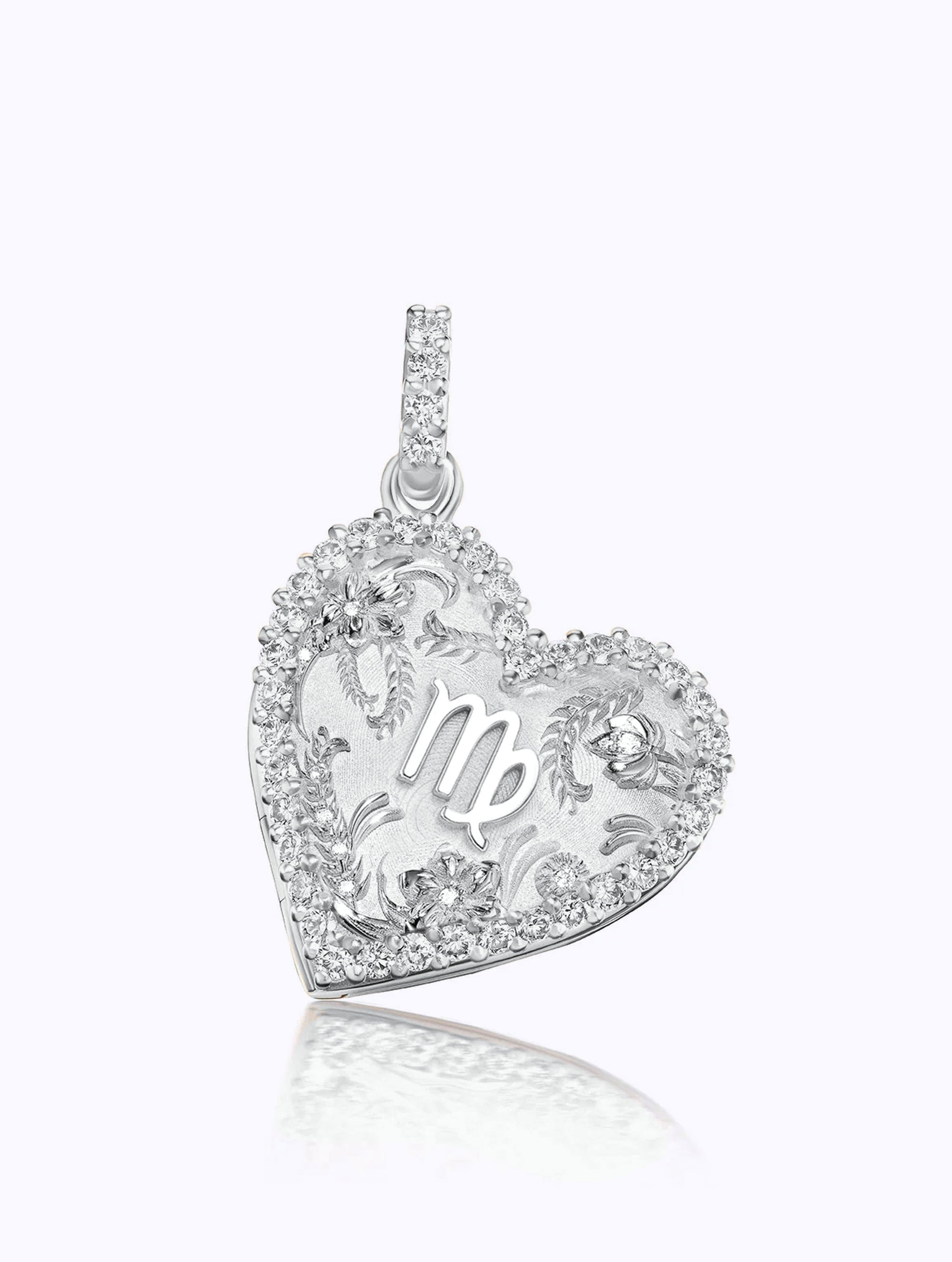Memoir Diamond Zodiac Heart Locket