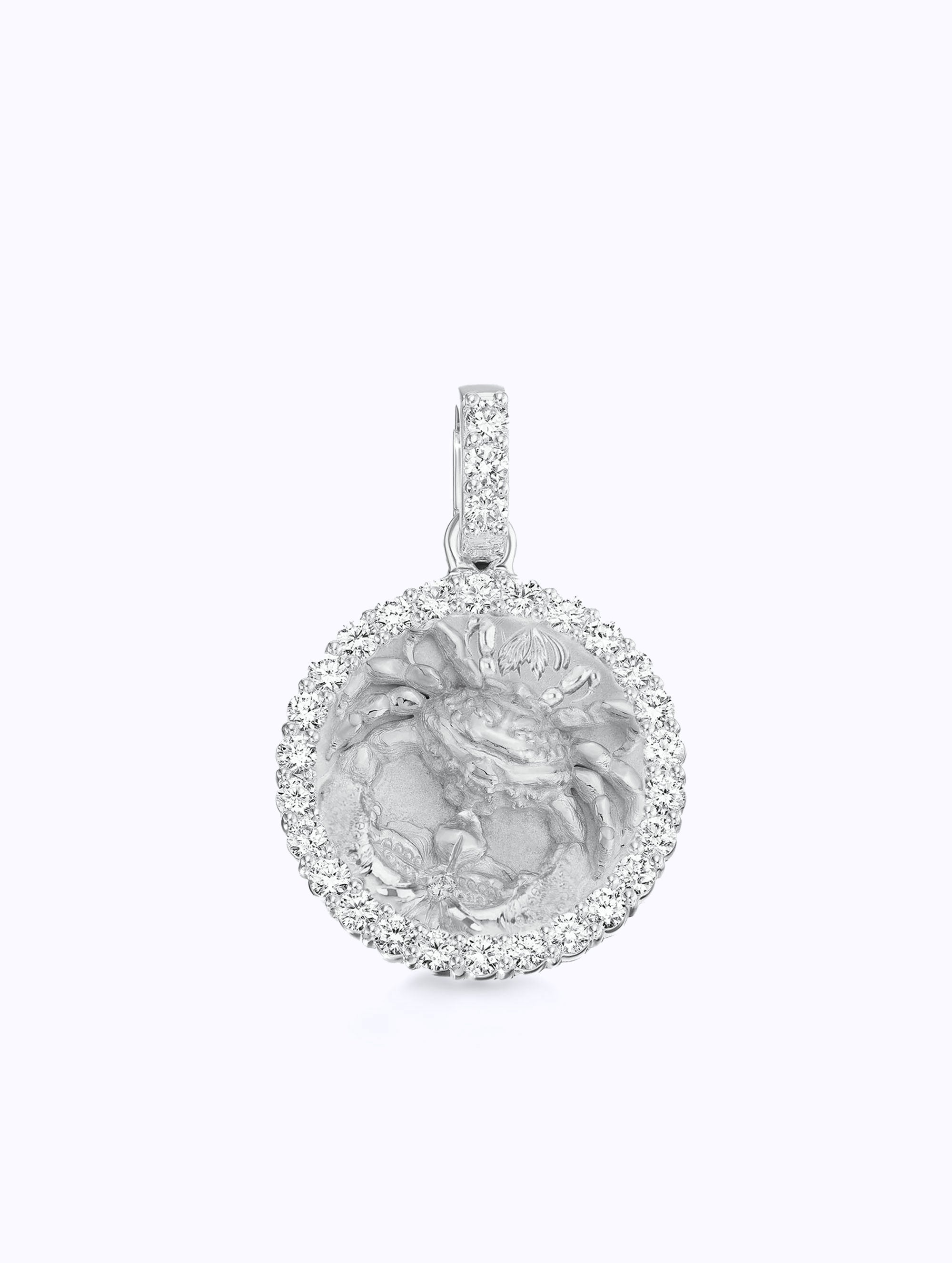 ALL DIAMOND ZODIAC MEDALLION