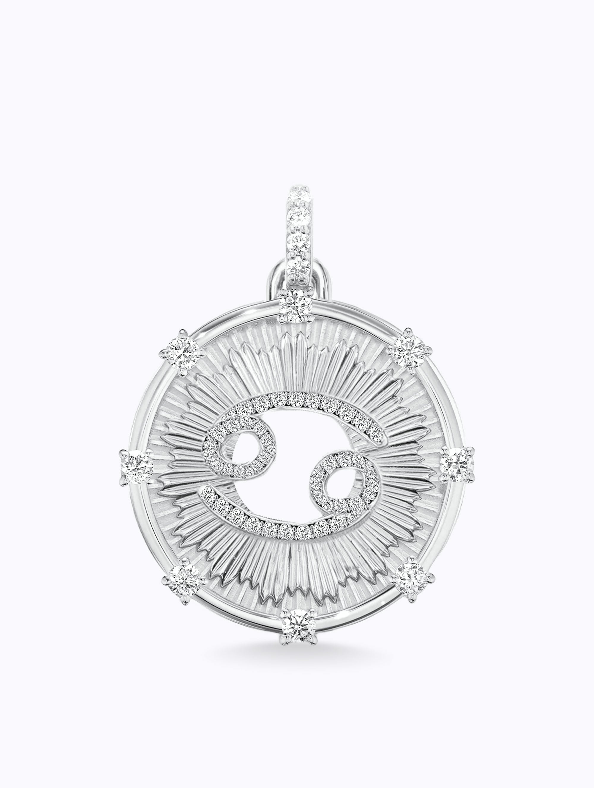 Aurora Diamond Zodiac Medallion