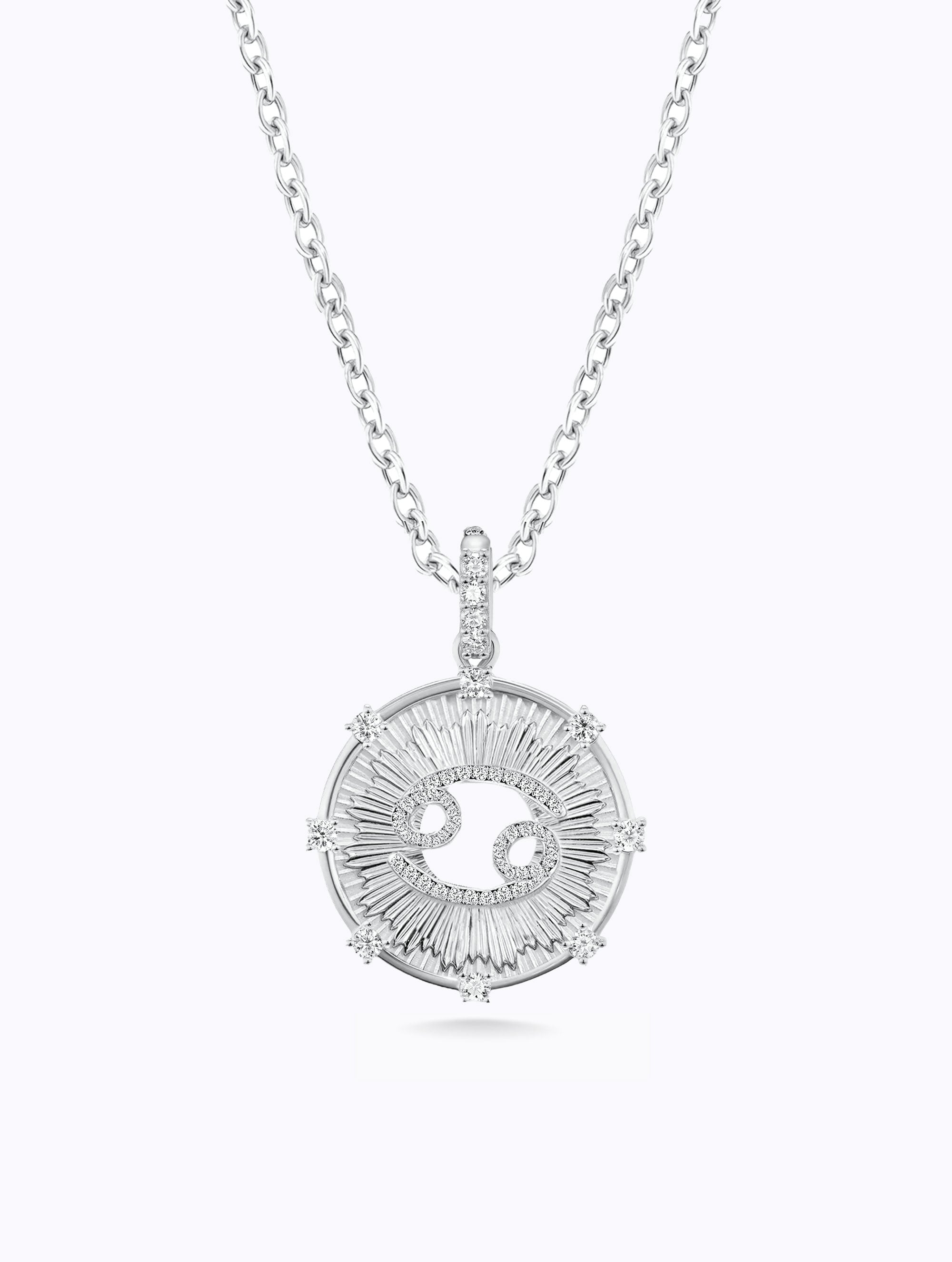 Aurora Diamond Zodiac Medallion