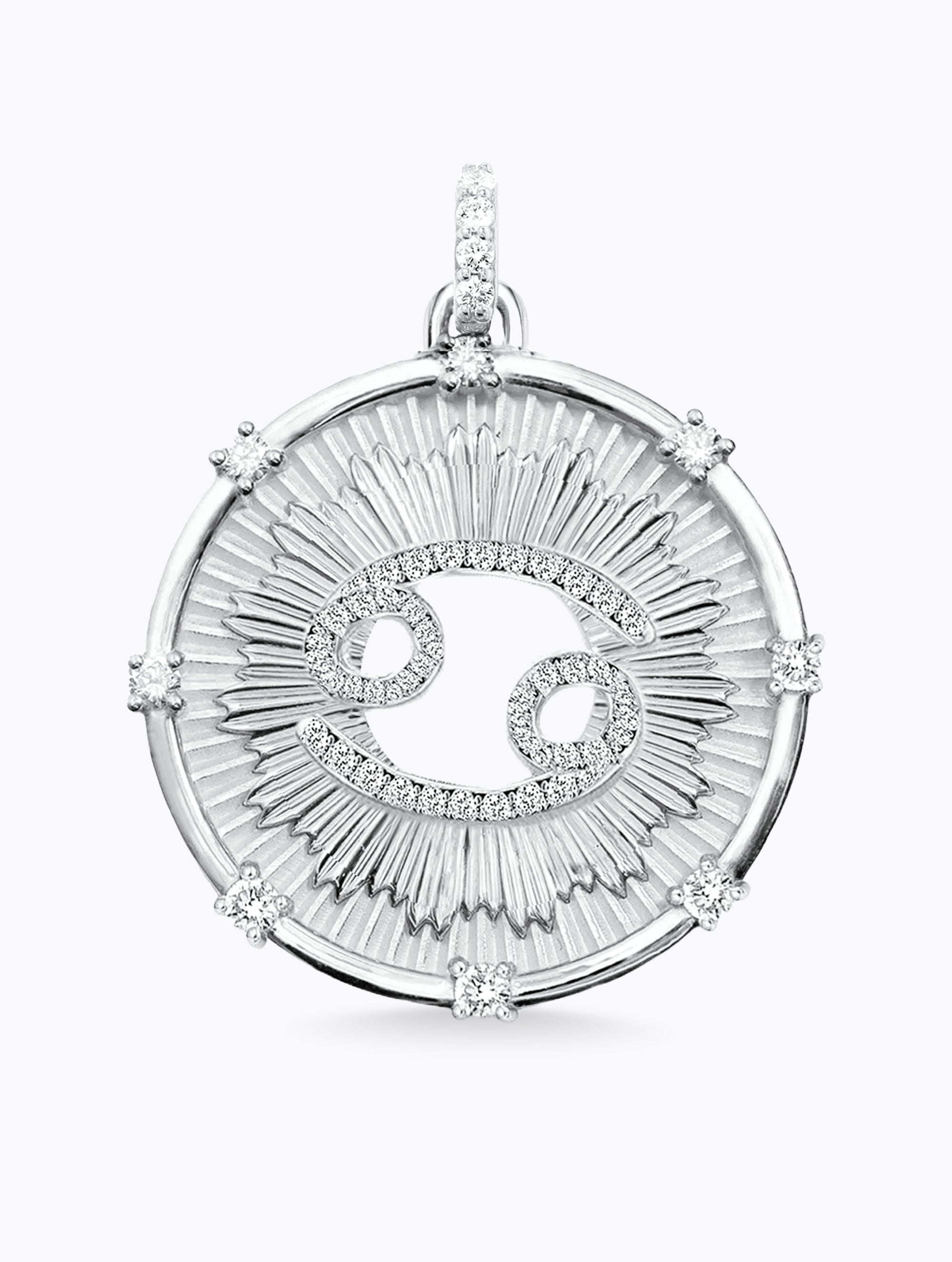 Aurora Diamond Zodiac Medallion