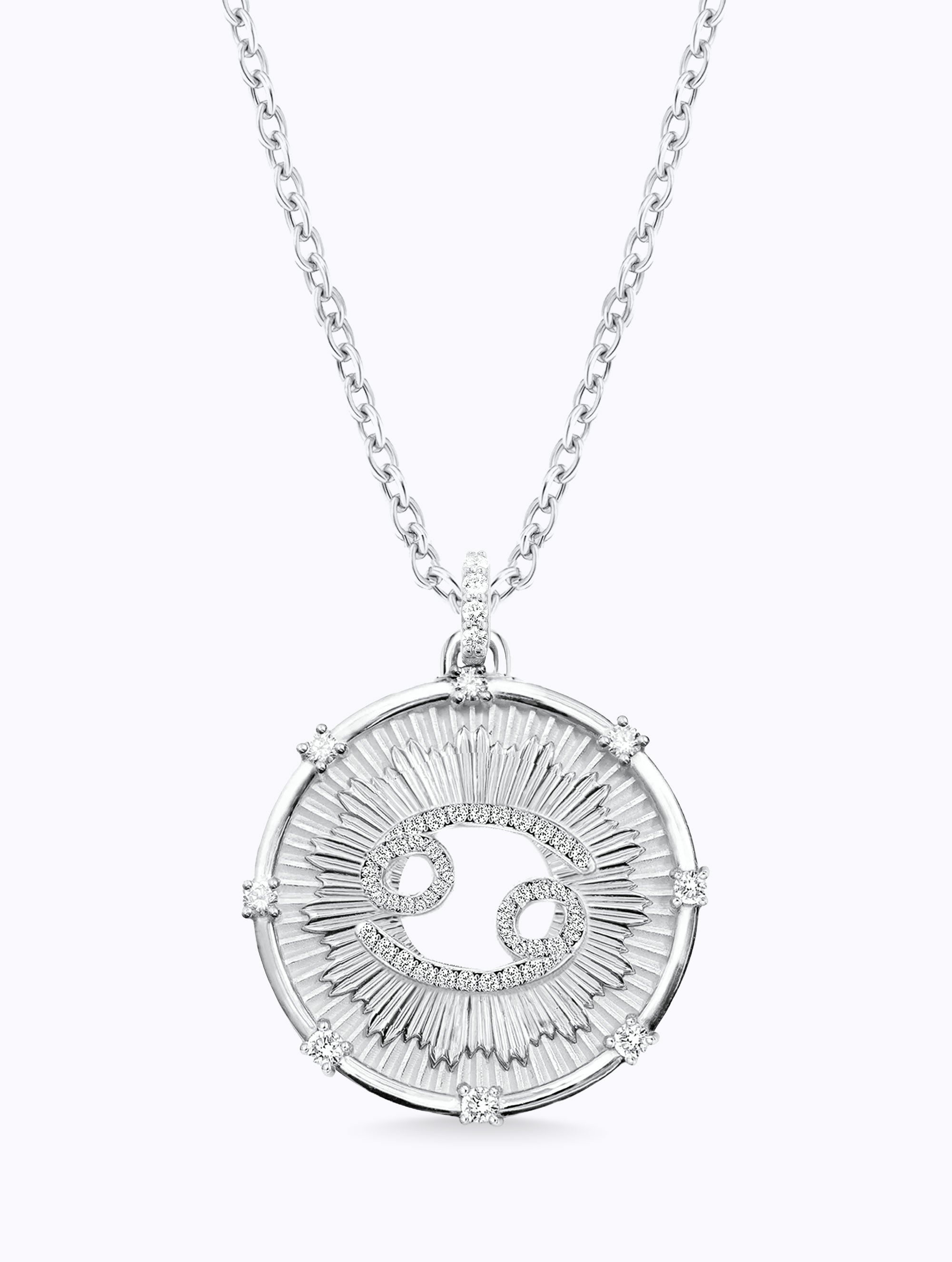 Aurora Diamond Zodiac Medallion