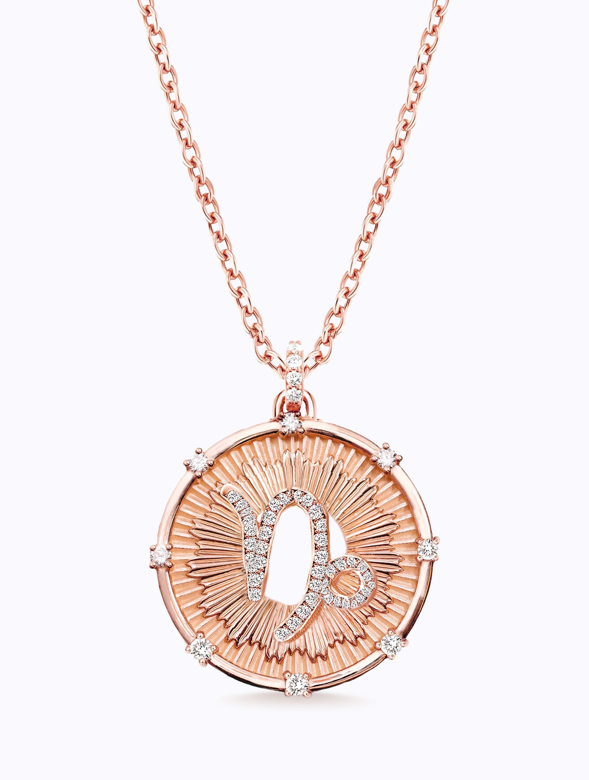 Aurora Diamond Zodiac Medallion