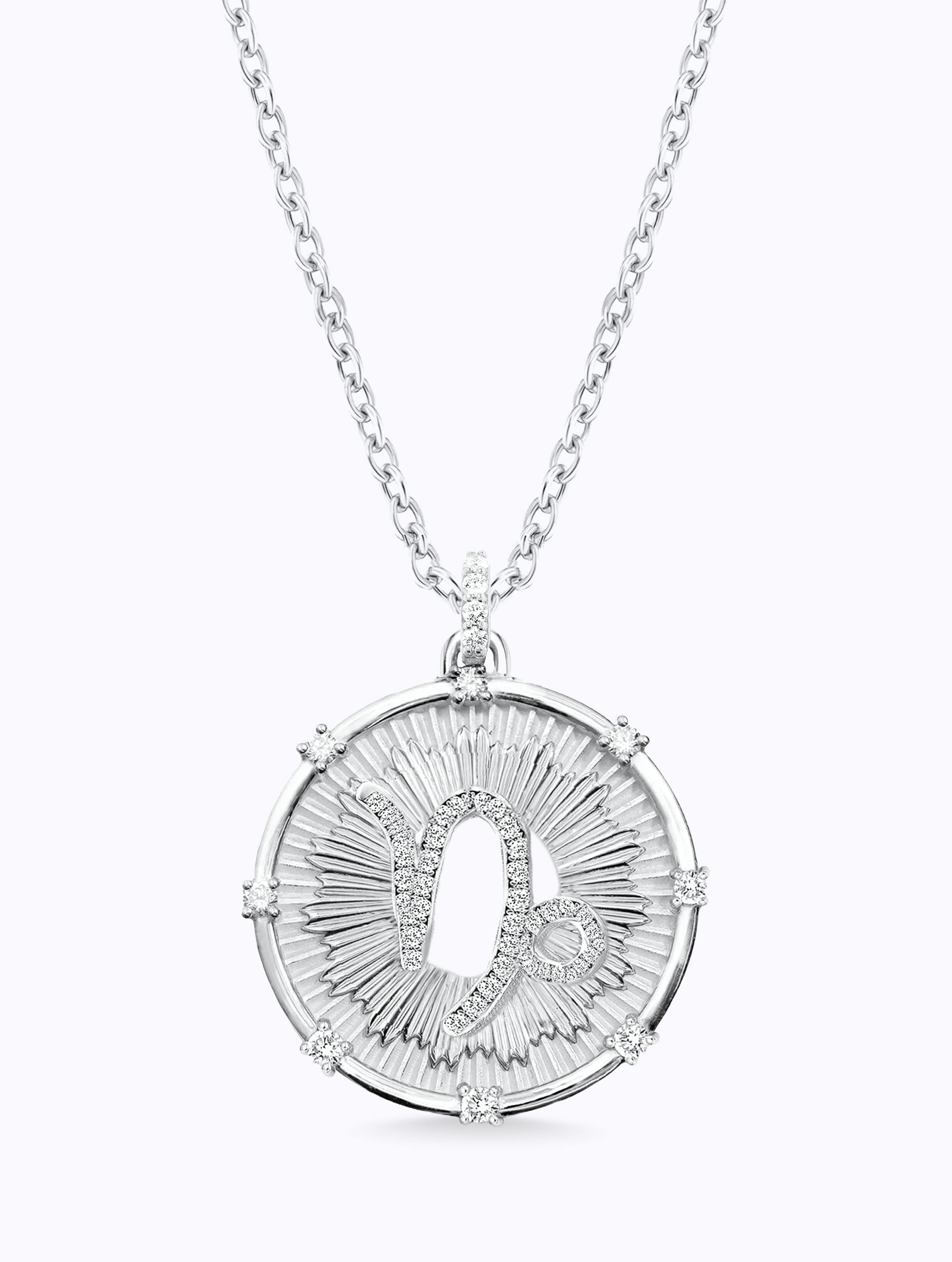 Aurora Diamond Zodiac Medallion