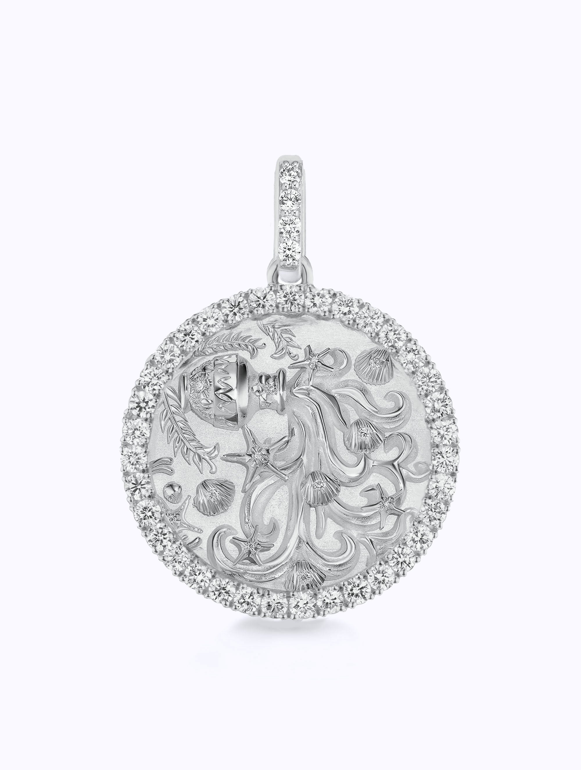 ALL DIAMOND ZODIAC MEDALLION