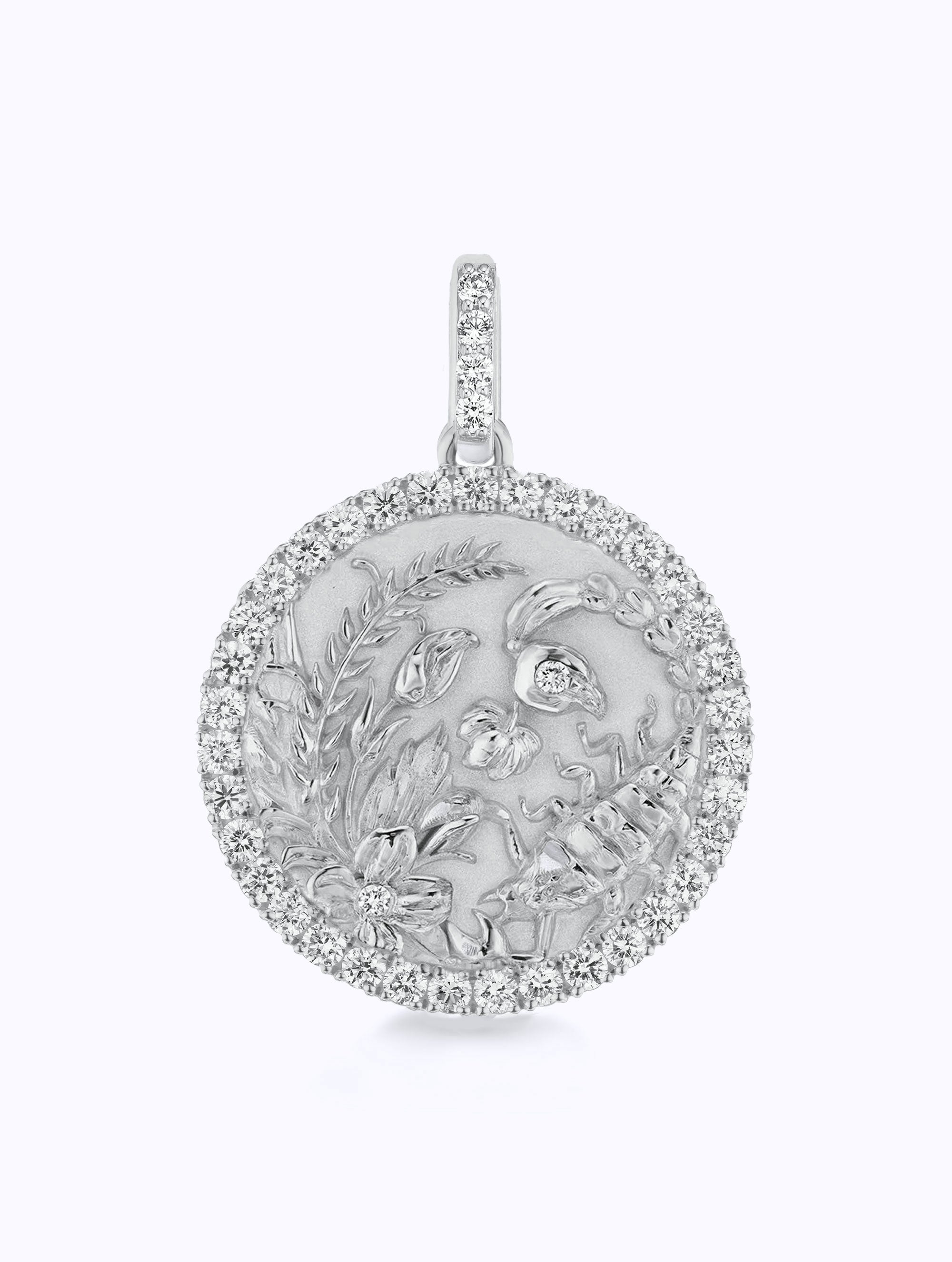 ALL DIAMOND ZODIAC MEDALLION