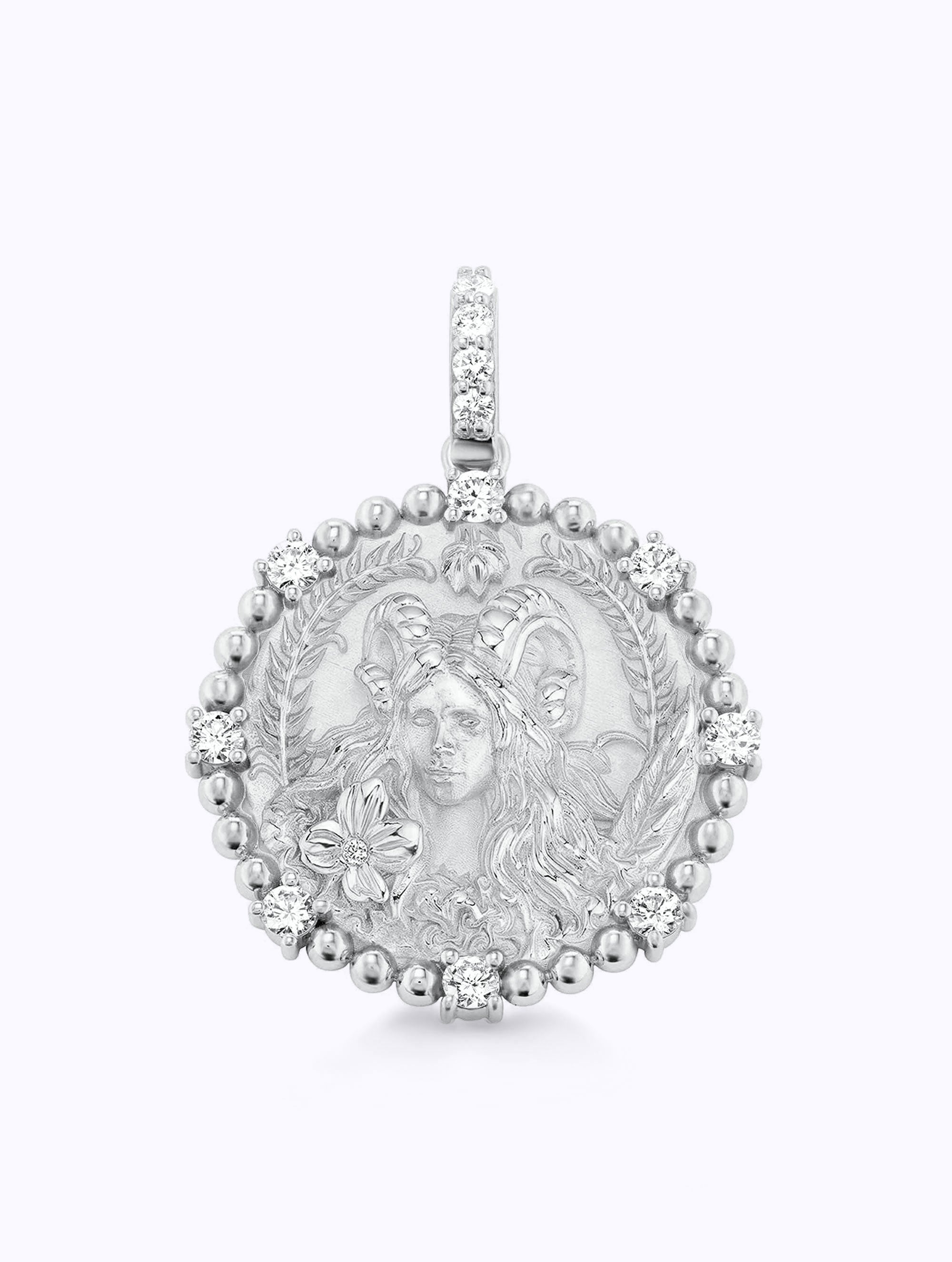 8 DIAMOND ZODIAC MEDALLION